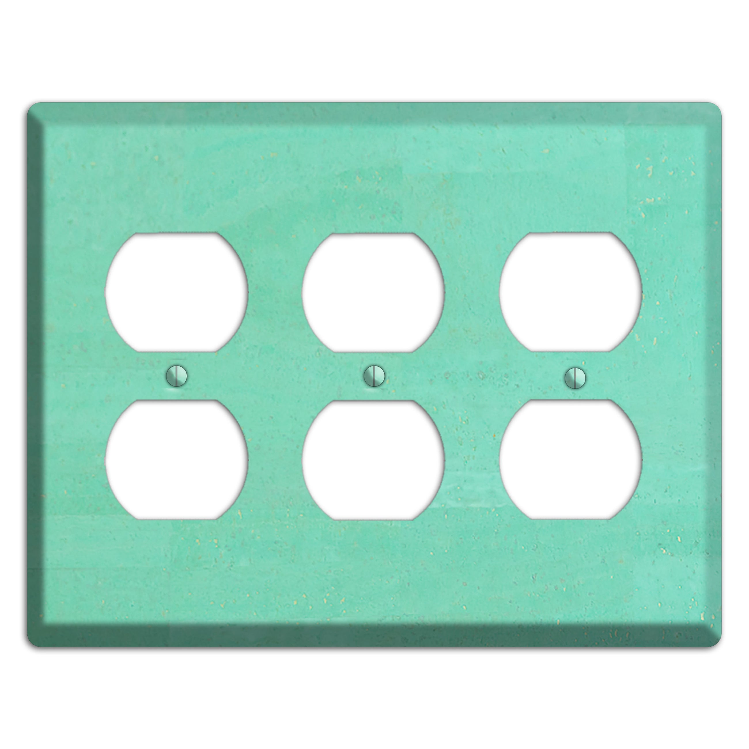 Seafoam Cork 3 Duplex Wallplate