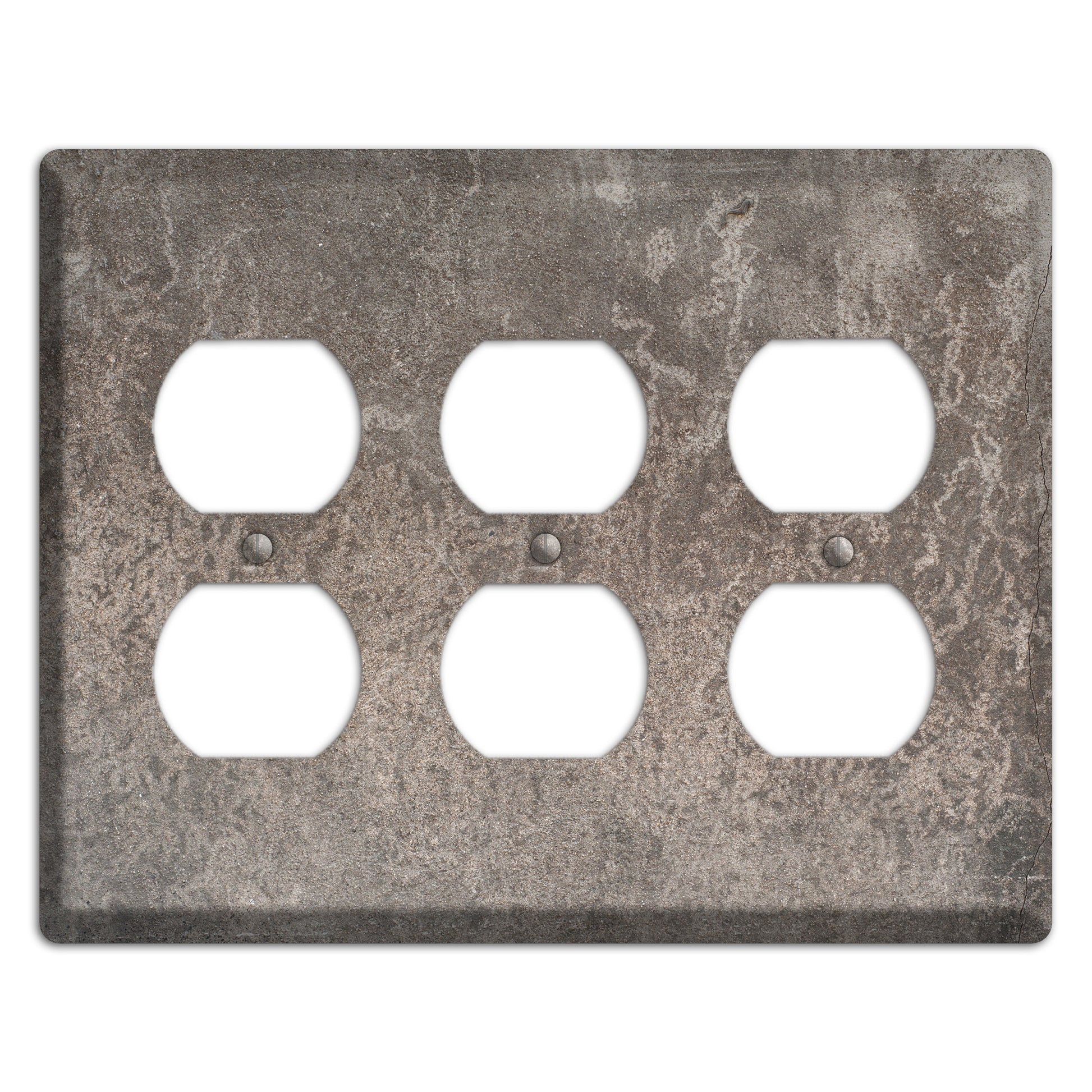 Old Concrete 1 3 Duplex Wallplate