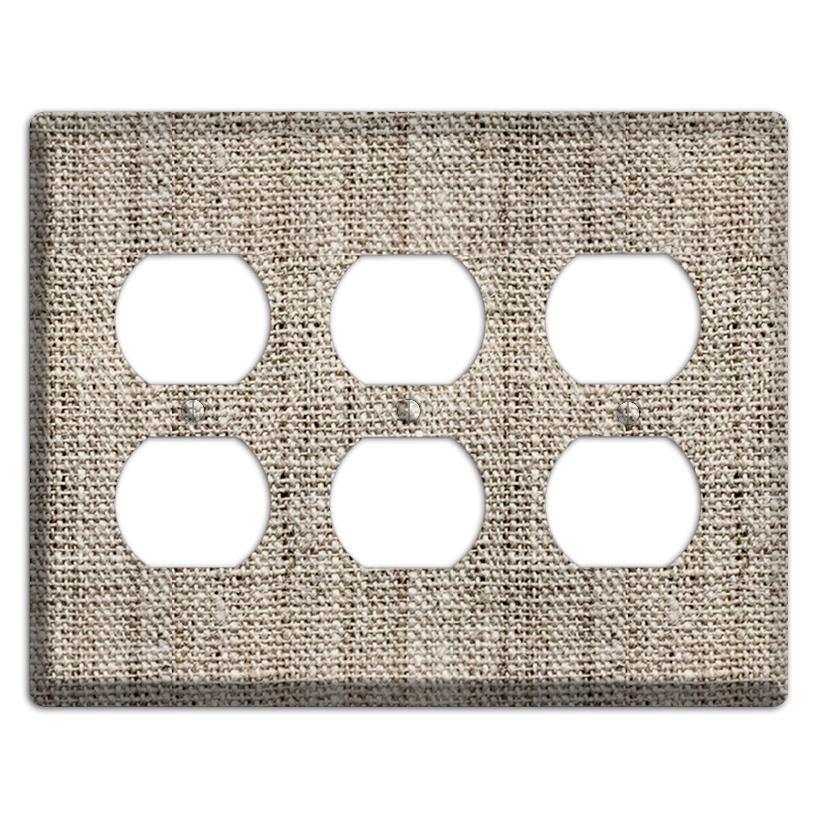 Niagara Burlap 3 Duplex Wallplate