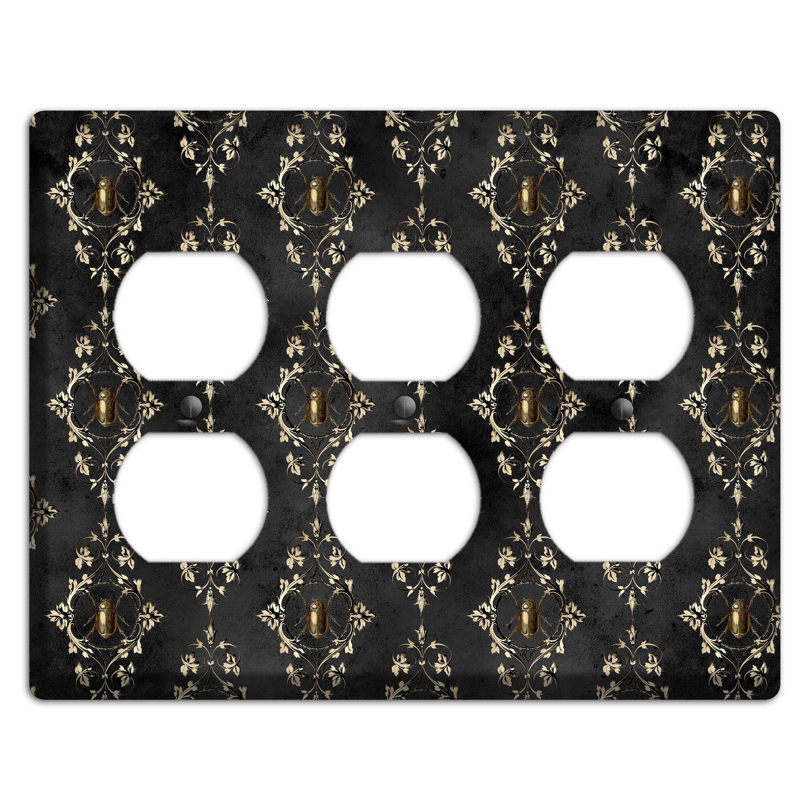 Edgar Allen Poe Beetle 3 Duplex Wallplate