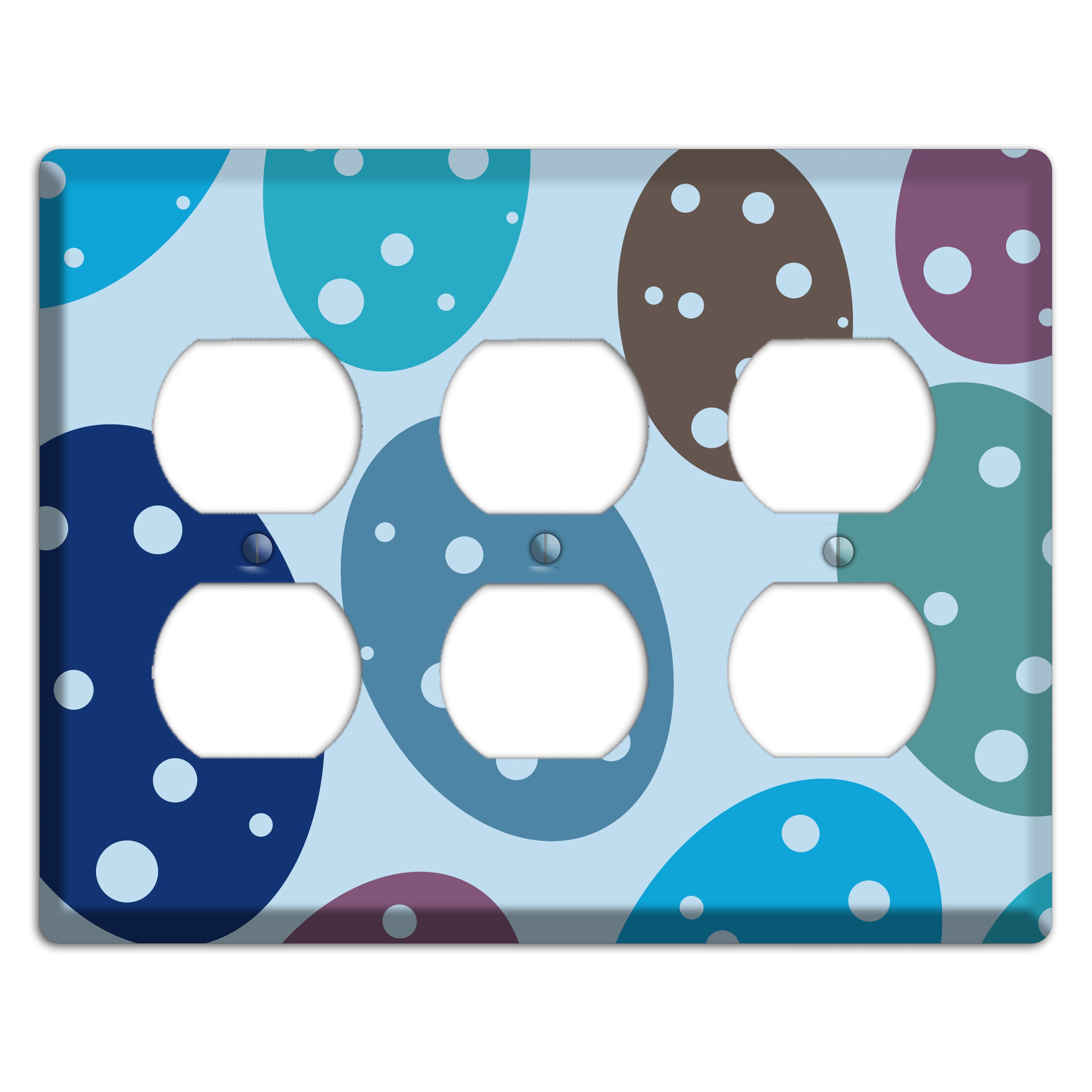 Blue Eggs 3 Duplex Wallplate