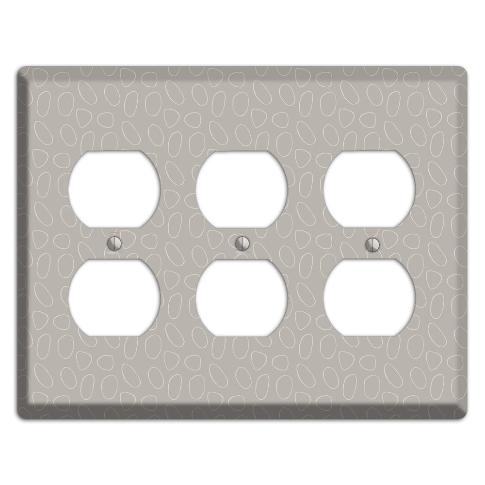 Simple Scandanavian Style E 3 Duplex Wallplate
