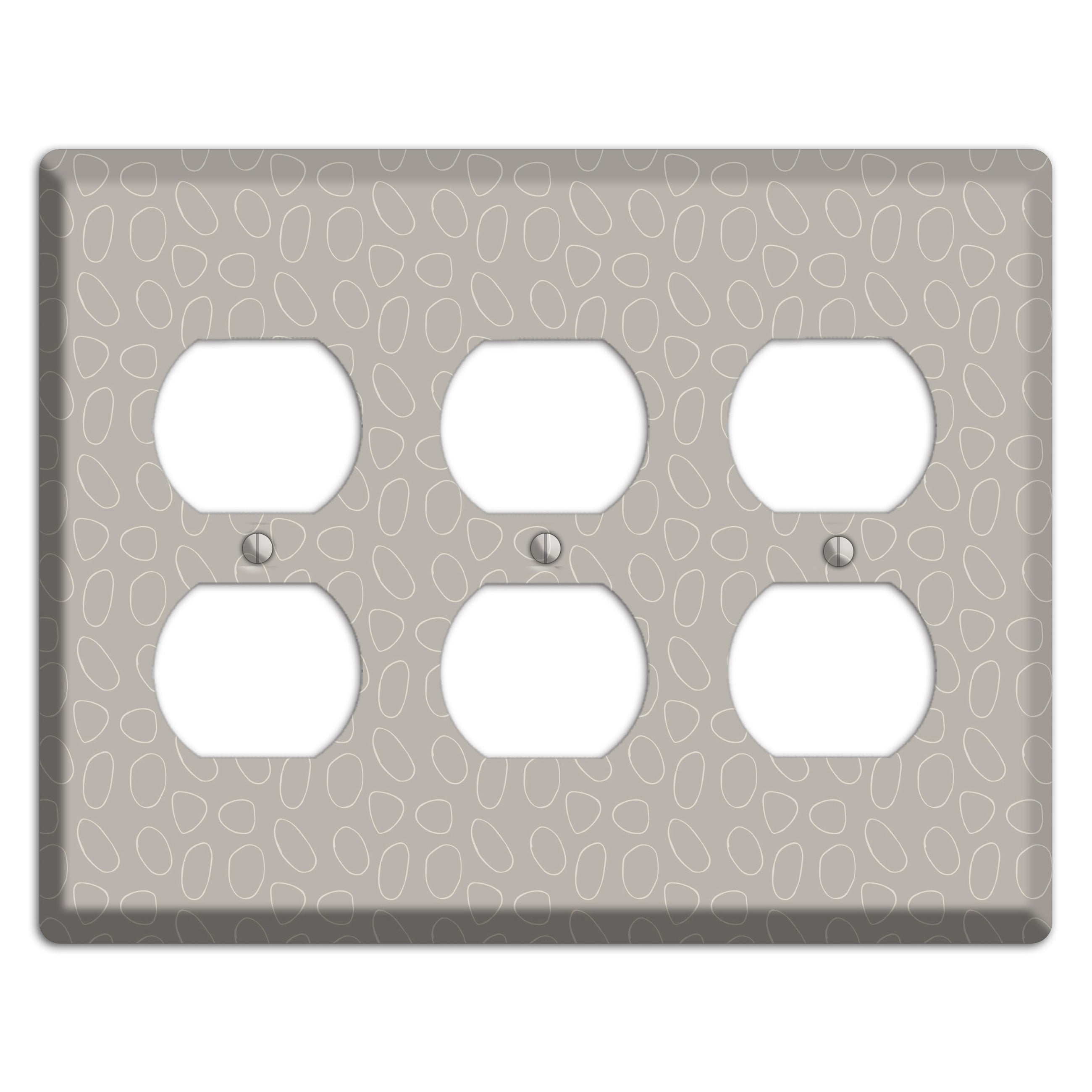 Simple Scandanavian Style E 3 Duplex Wallplate