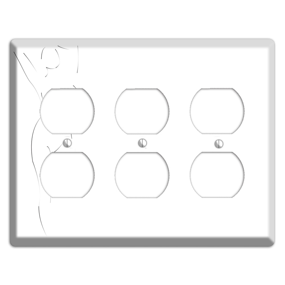 Abstract Nude 3 Duplex Wallplate