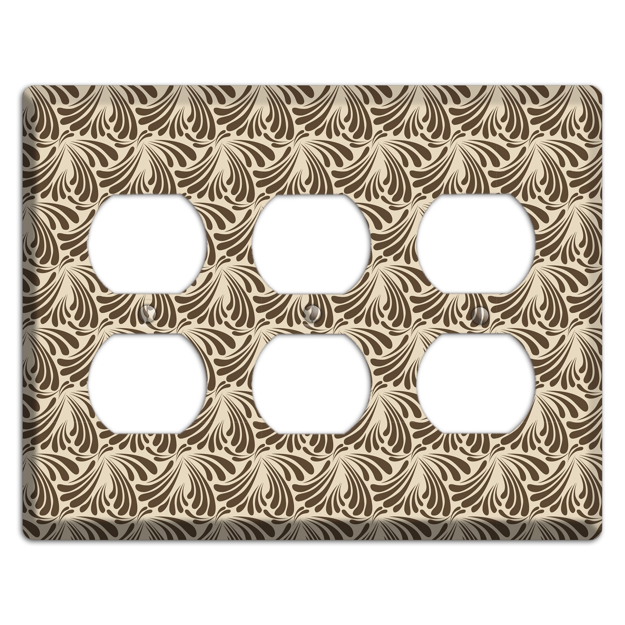 Nouveau Tear Drop 3 Duplex Wallplate