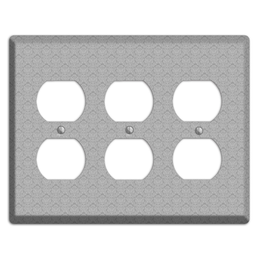 Light Grey Cartouche 3 Duplex Wallplate