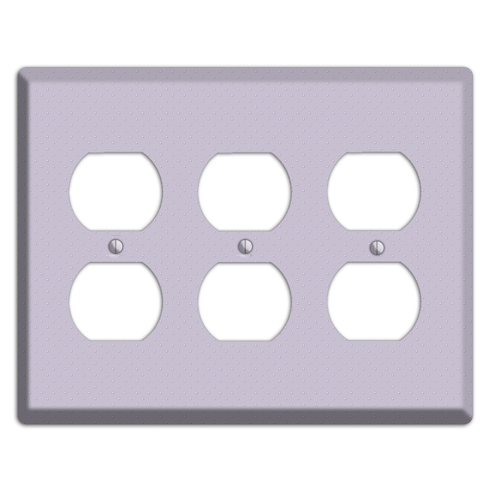 Lavender with Tiny Dots 3 Duplex Wallplate