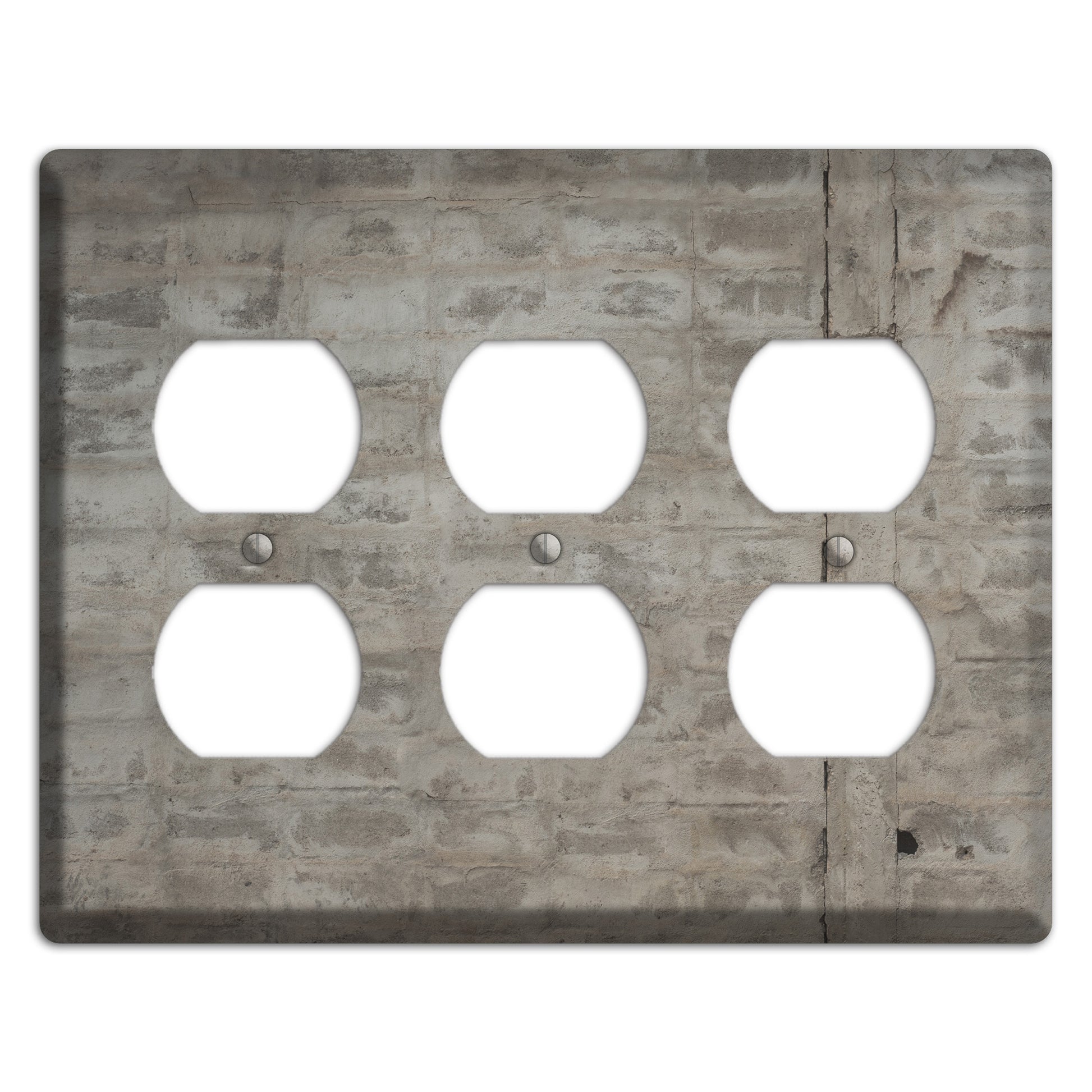 Old Concrete 16 3 Duplex Wallplate