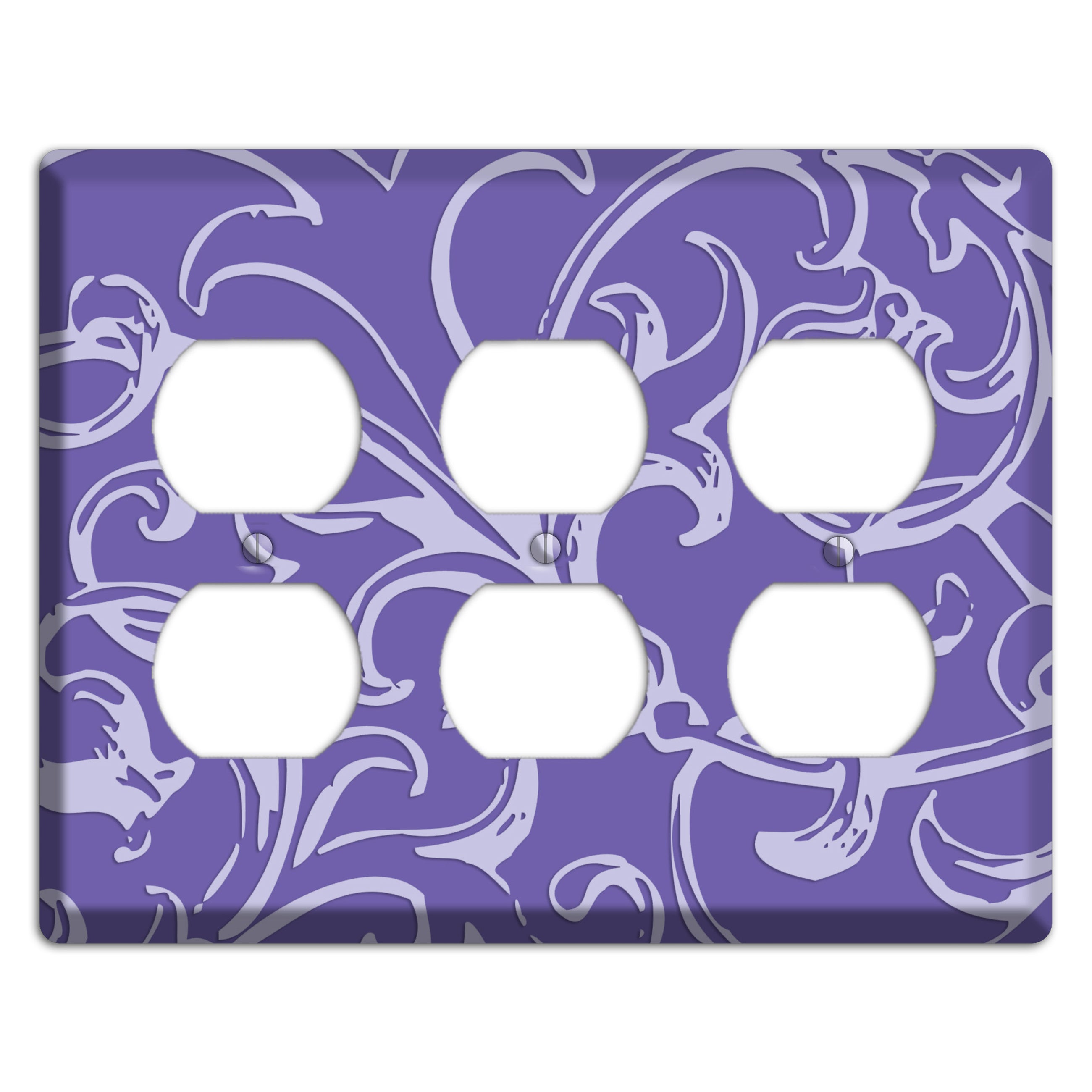 Victorian Light Purple 3 Duplex Wallplate