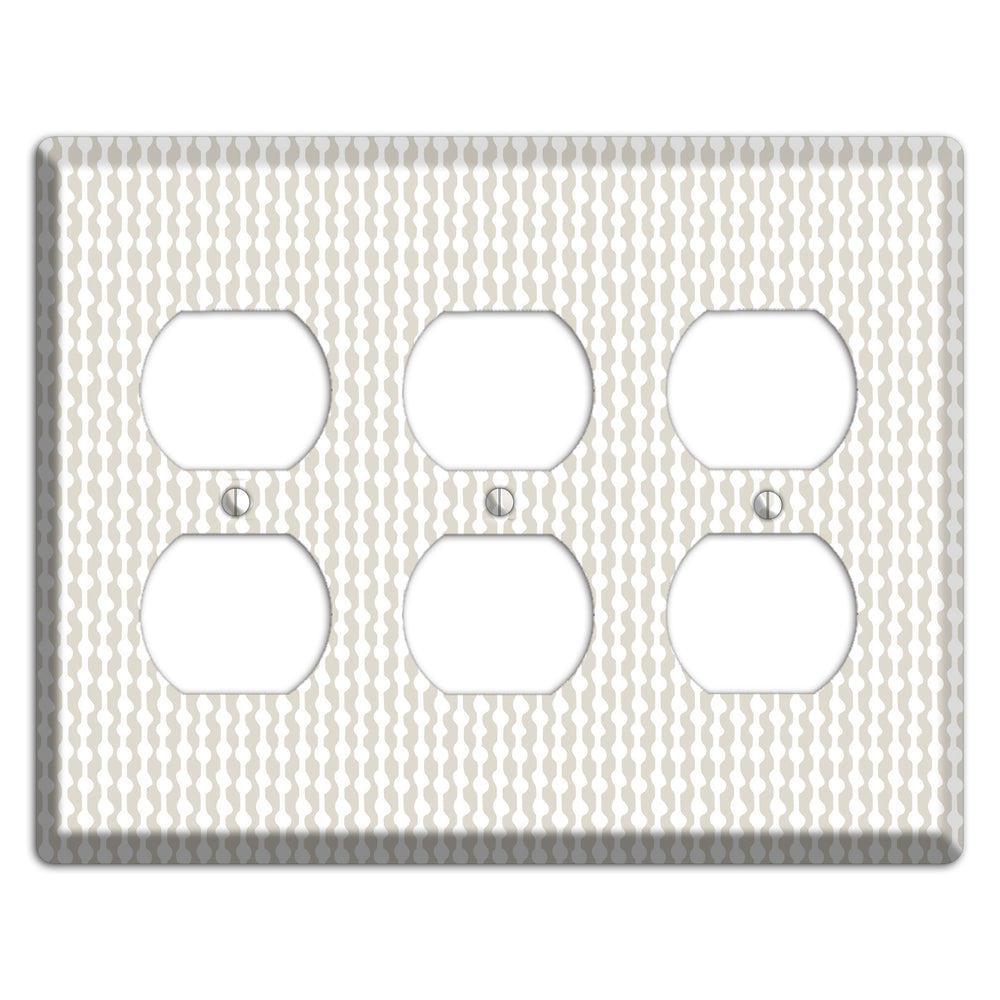 Simple Scandanavian Style C 3 Duplex Wallplate