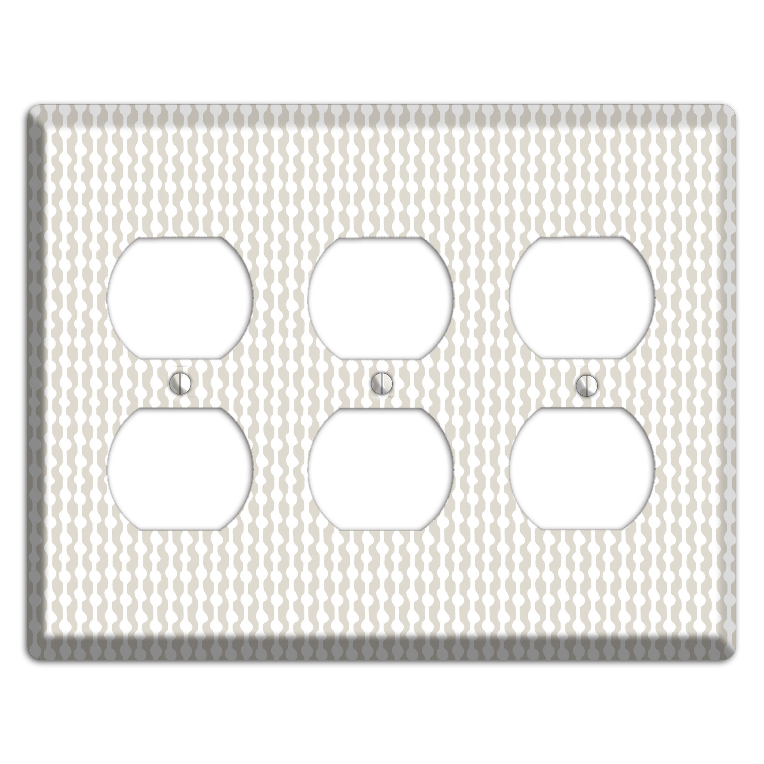 Simple Scandanavian Style C 3 Duplex Wallplate