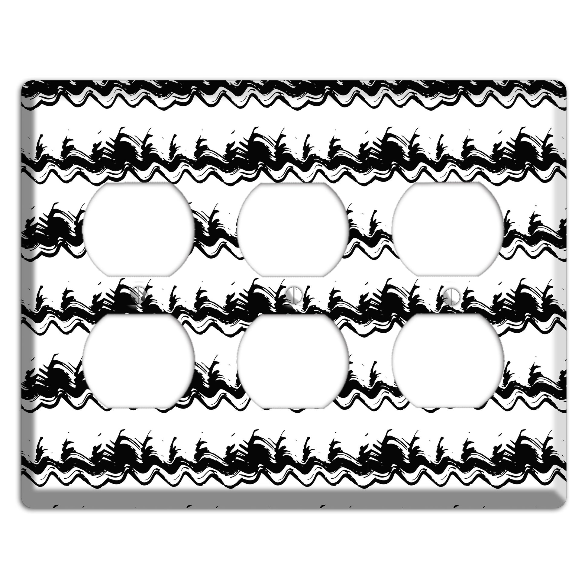 Ink Brushstrokes 10 3 Duplex Wallplate