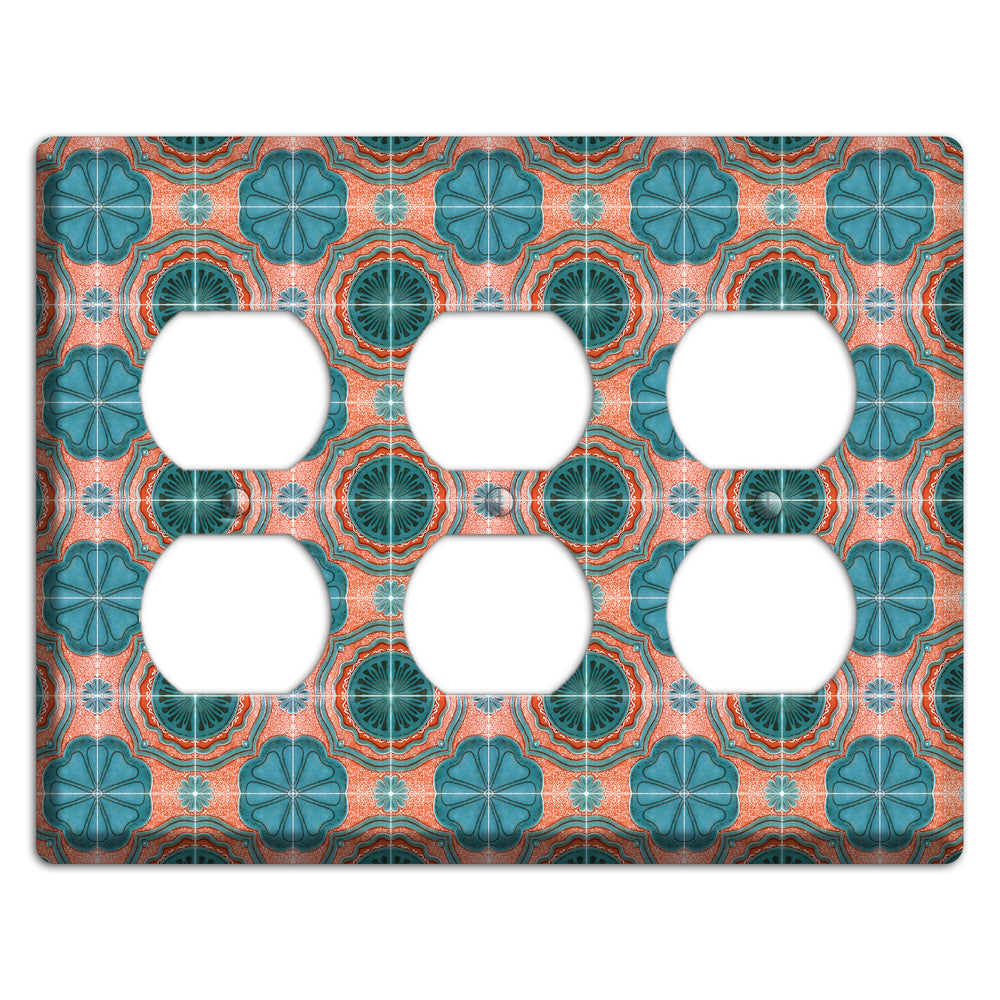 Tavira Tiles 3 3 Duplex Wallplate