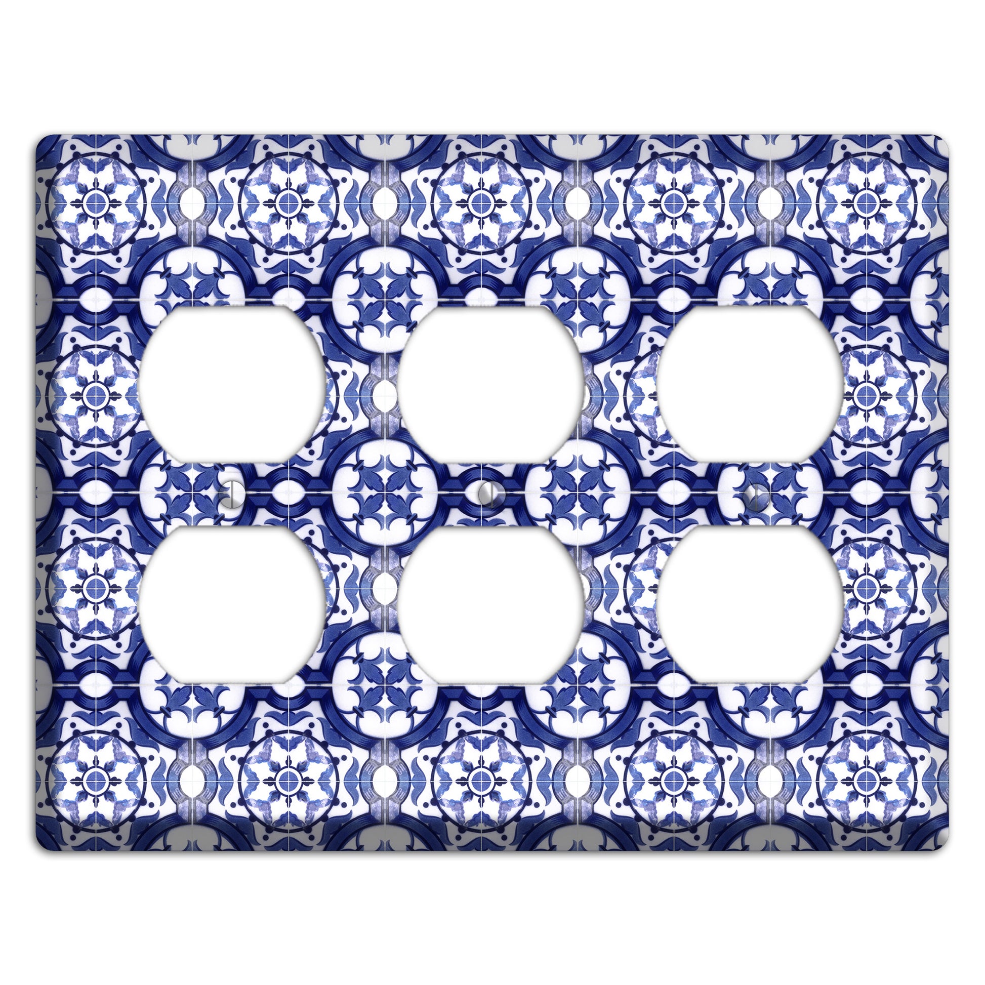 Tavira Tiles 10 3 Duplex Wallplate