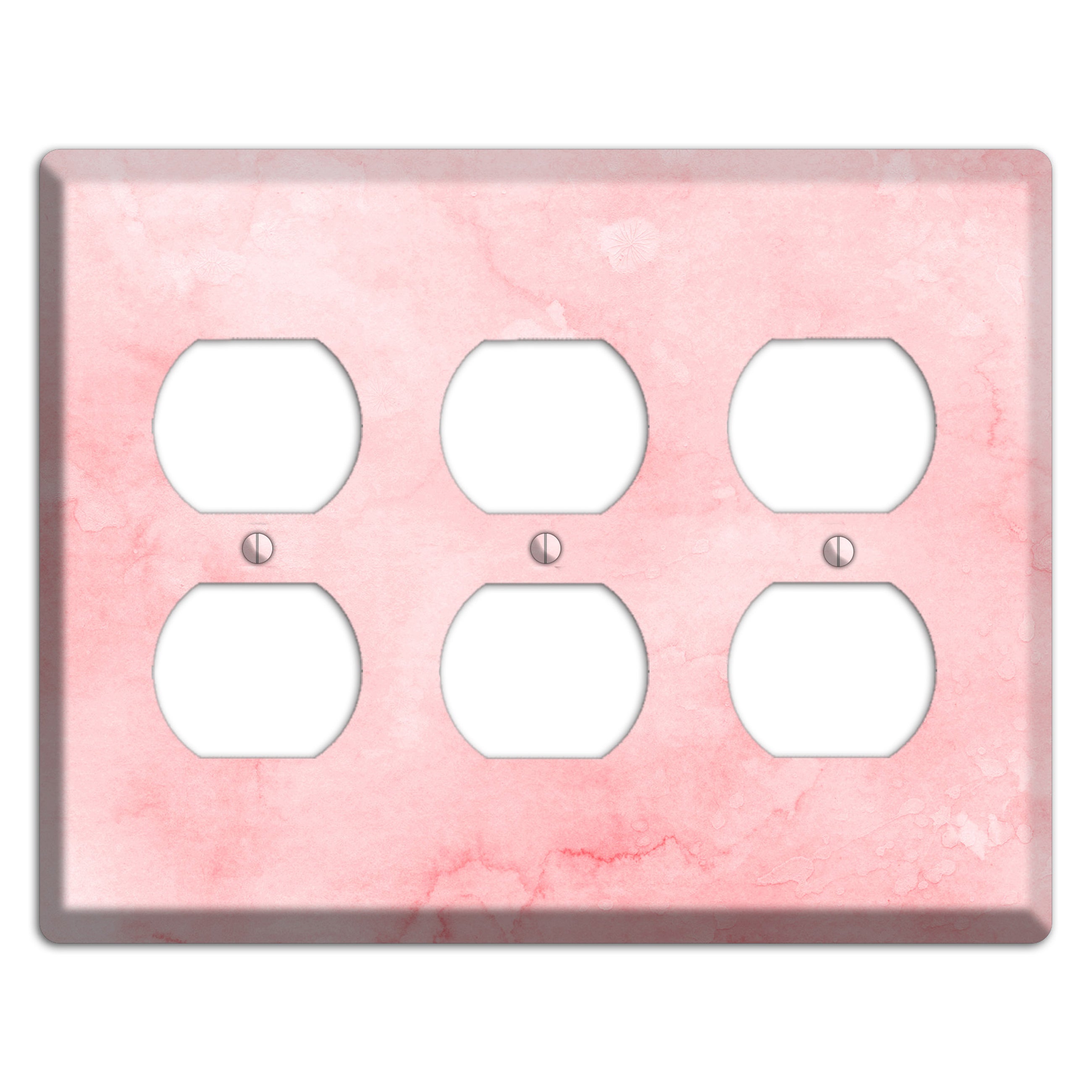 Mandys Pink Soft Coral 3 Duplex Wallplate