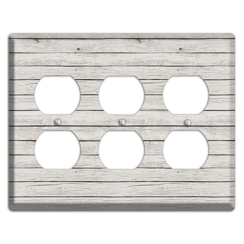 Cloudy Antique 3 Duplex Wallplate