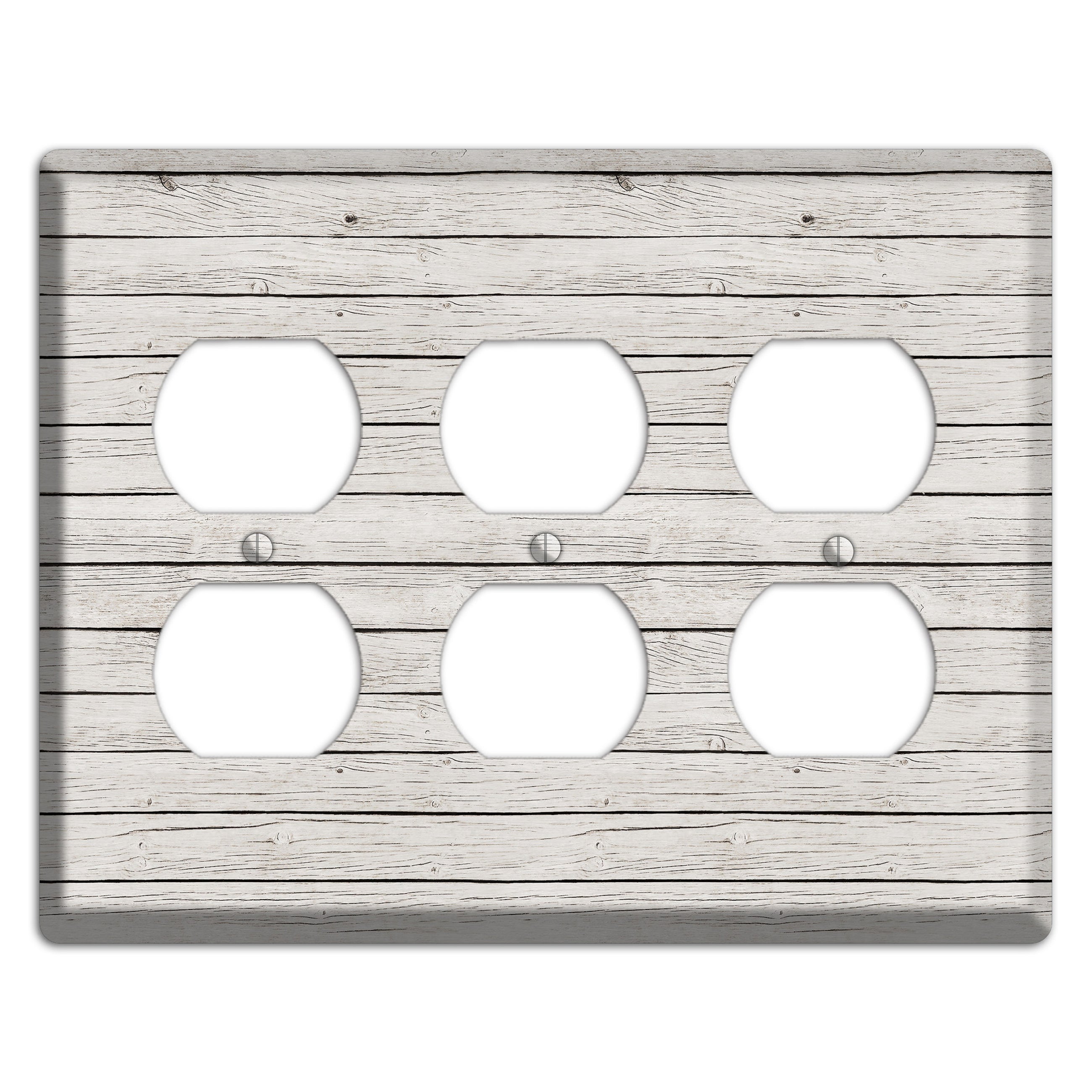 Cloudy Antique 3 Duplex Wallplate