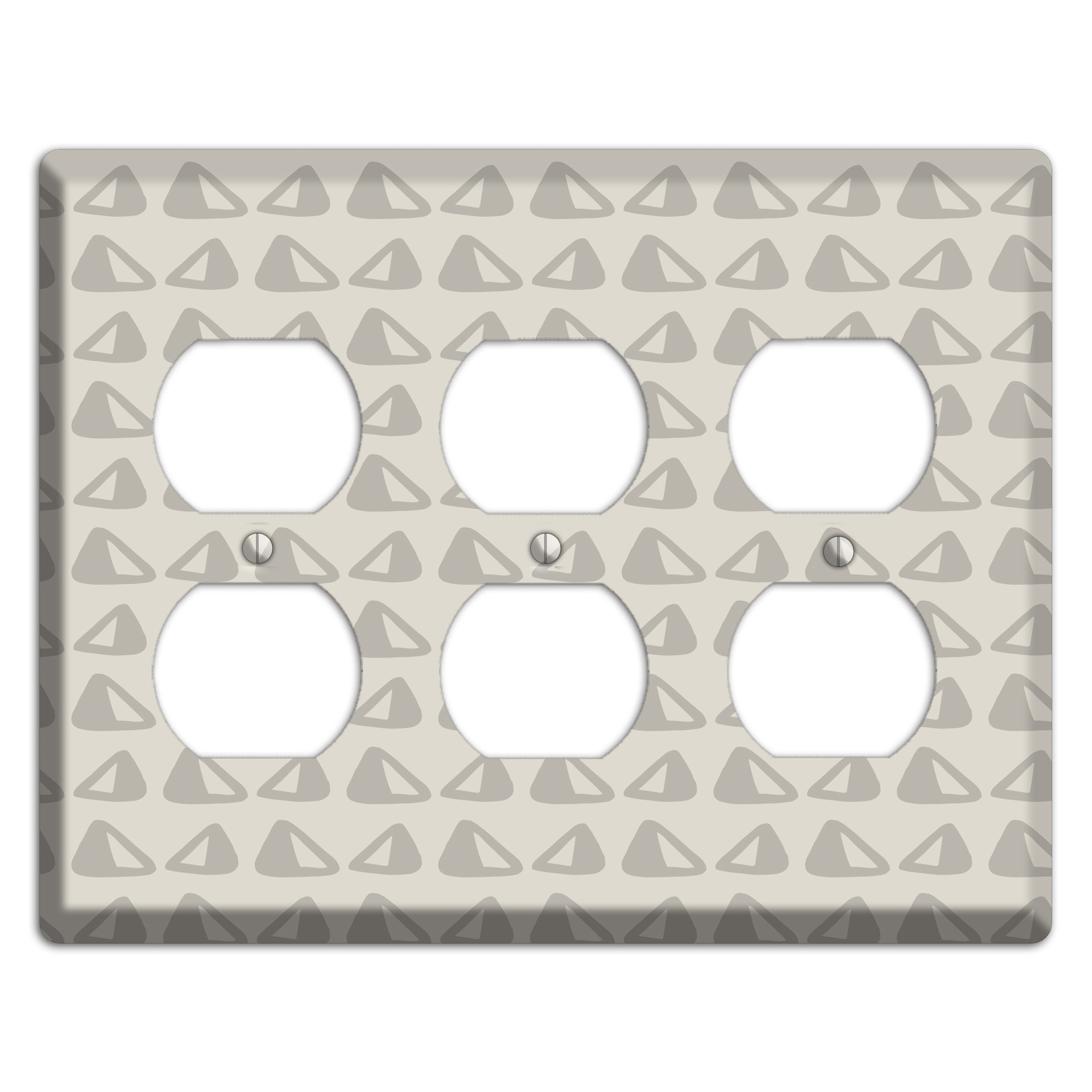 Simple Scandanavian Style NN 3 Duplex Wallplate