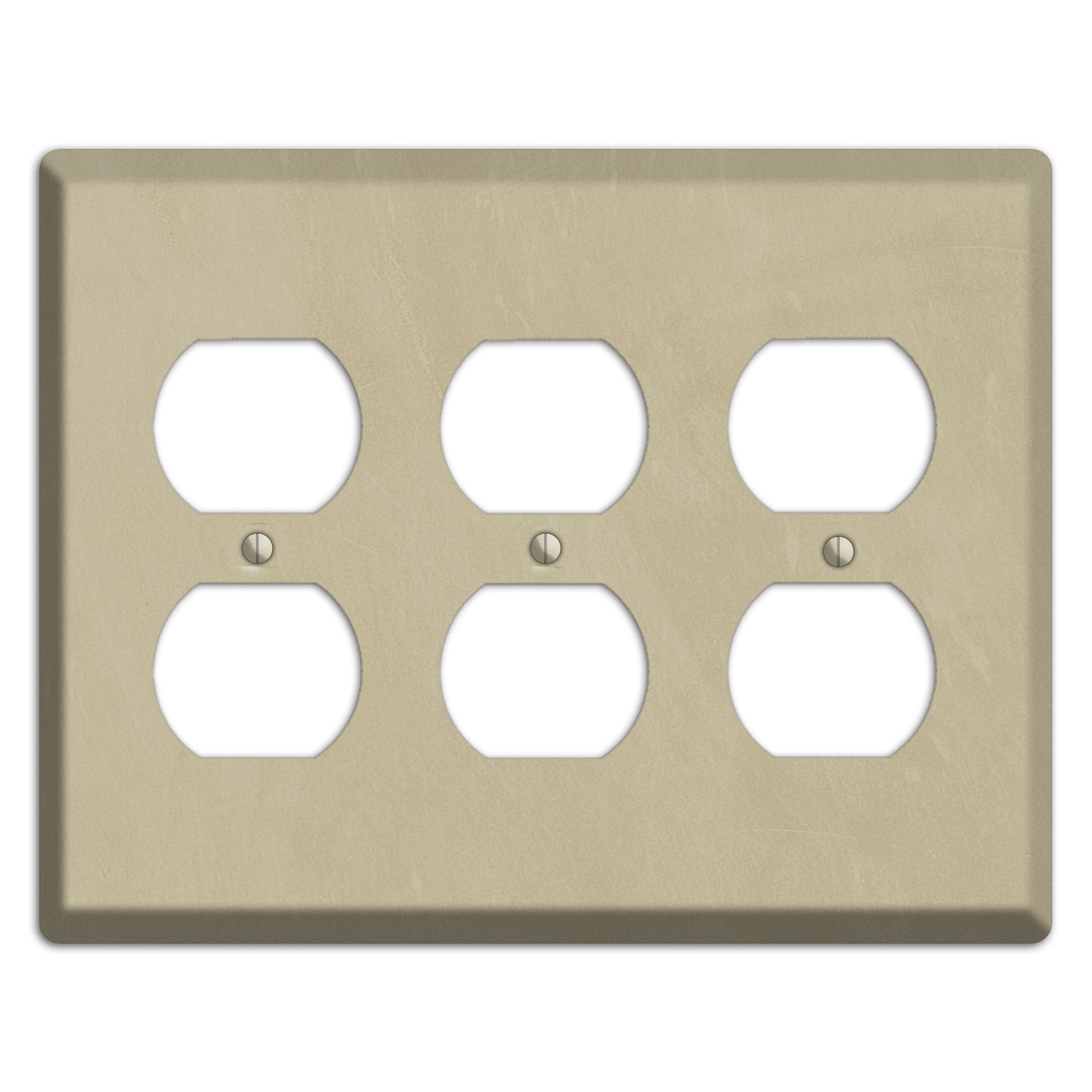 Chalk Beige 3 Duplex Wallplate