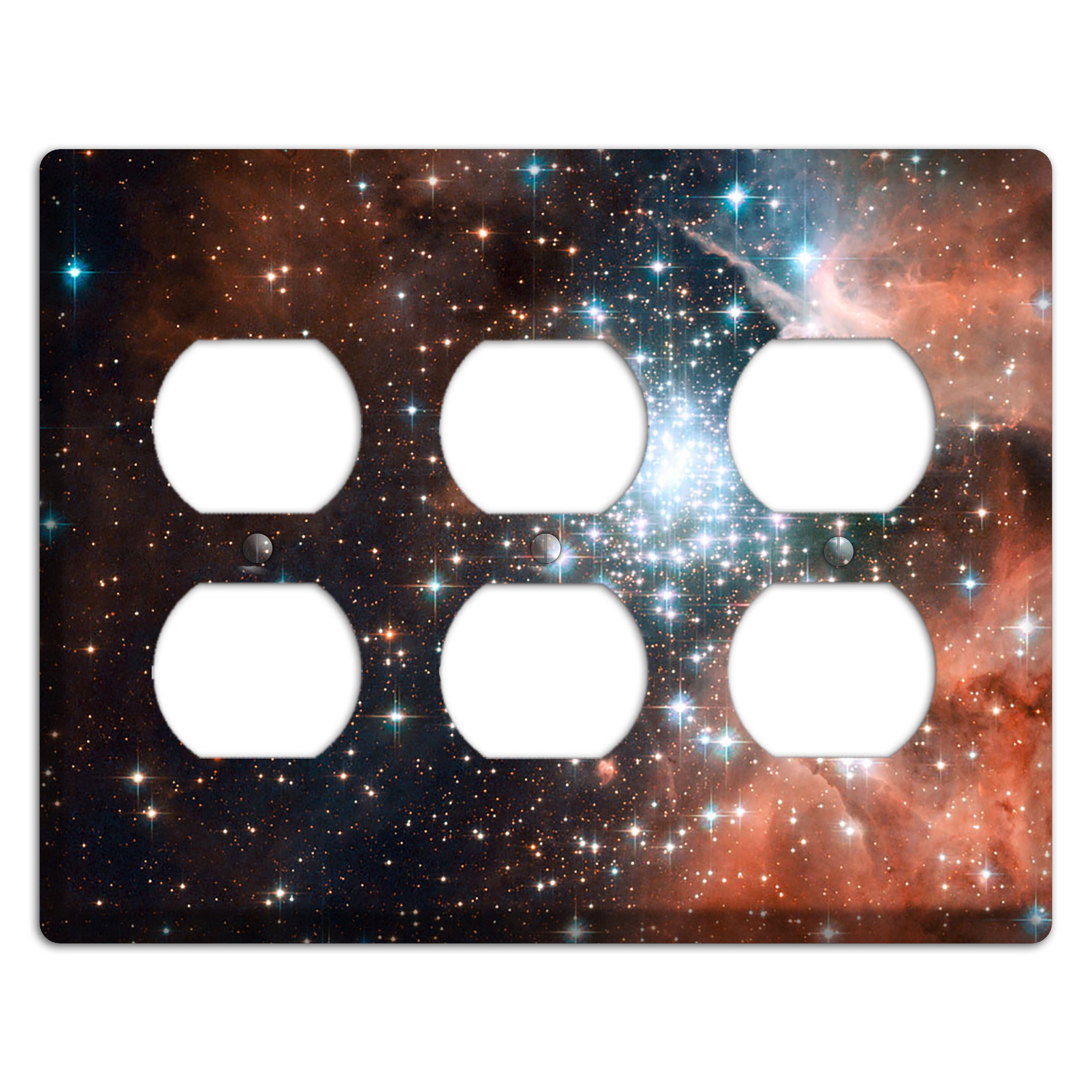 star cluster bursts 3 Duplex Wallplate