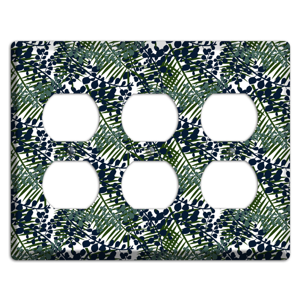 Leaves Style R 3 Duplex Wallplate
