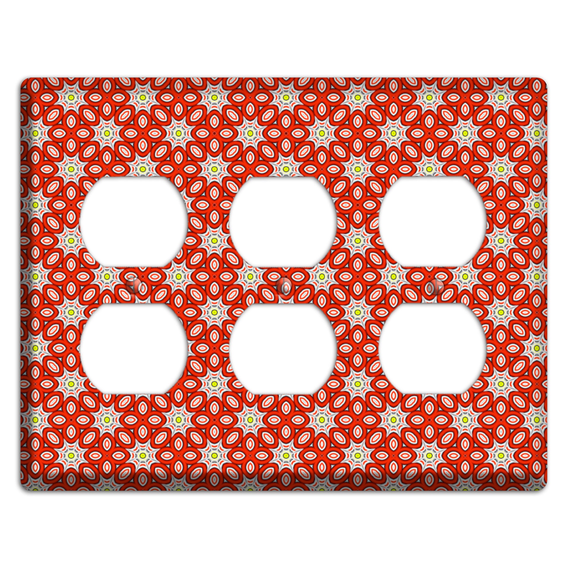 Red Foulard 2 3 Duplex Wallplate