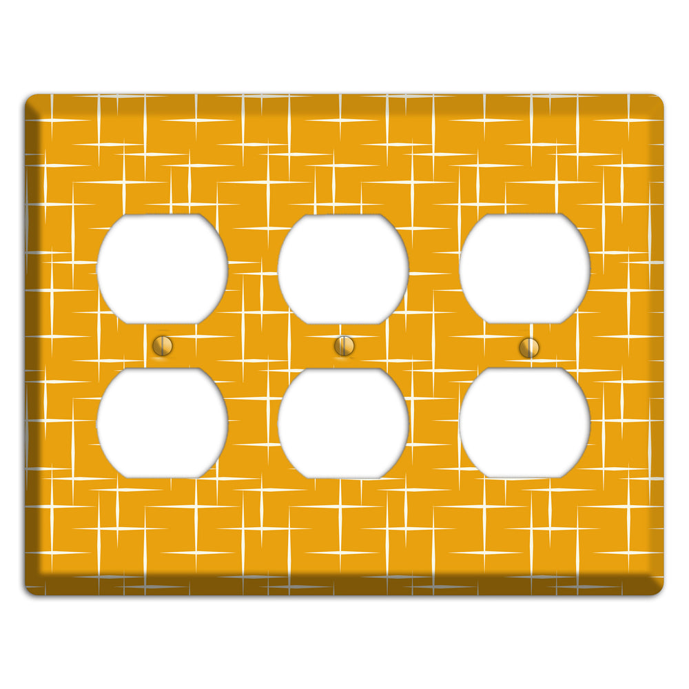 Orange Atomic 3 Duplex Wallplate