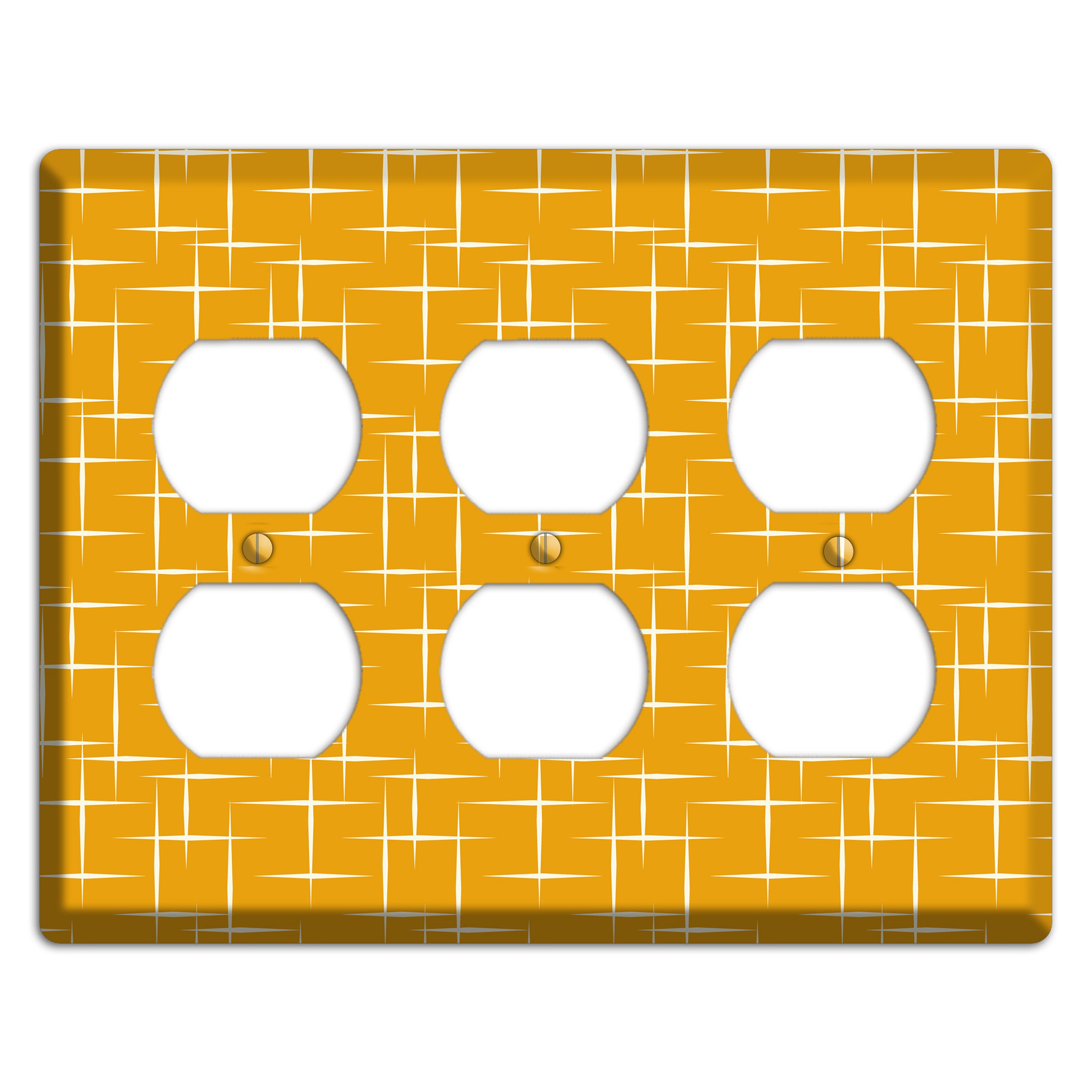 Orange Atomic 3 Duplex Wallplate