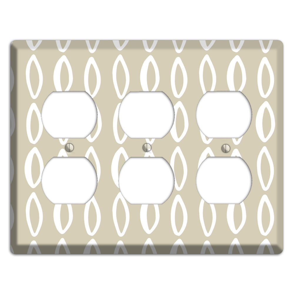 Simple Scandanavian Style Z 3 Duplex Wallplate