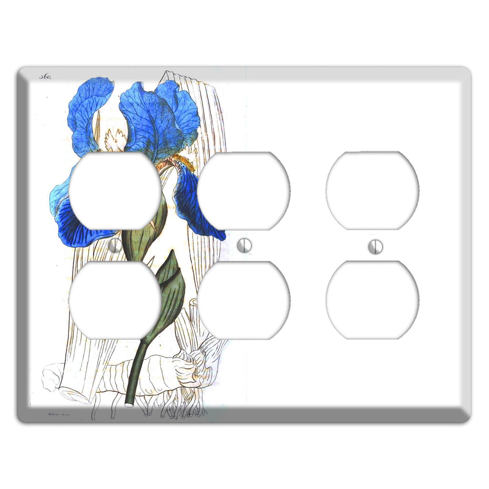 Blue Iris 3 Duplex Wallplate