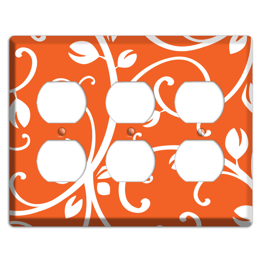 Red Bud Sprig 3 Duplex Wallplate