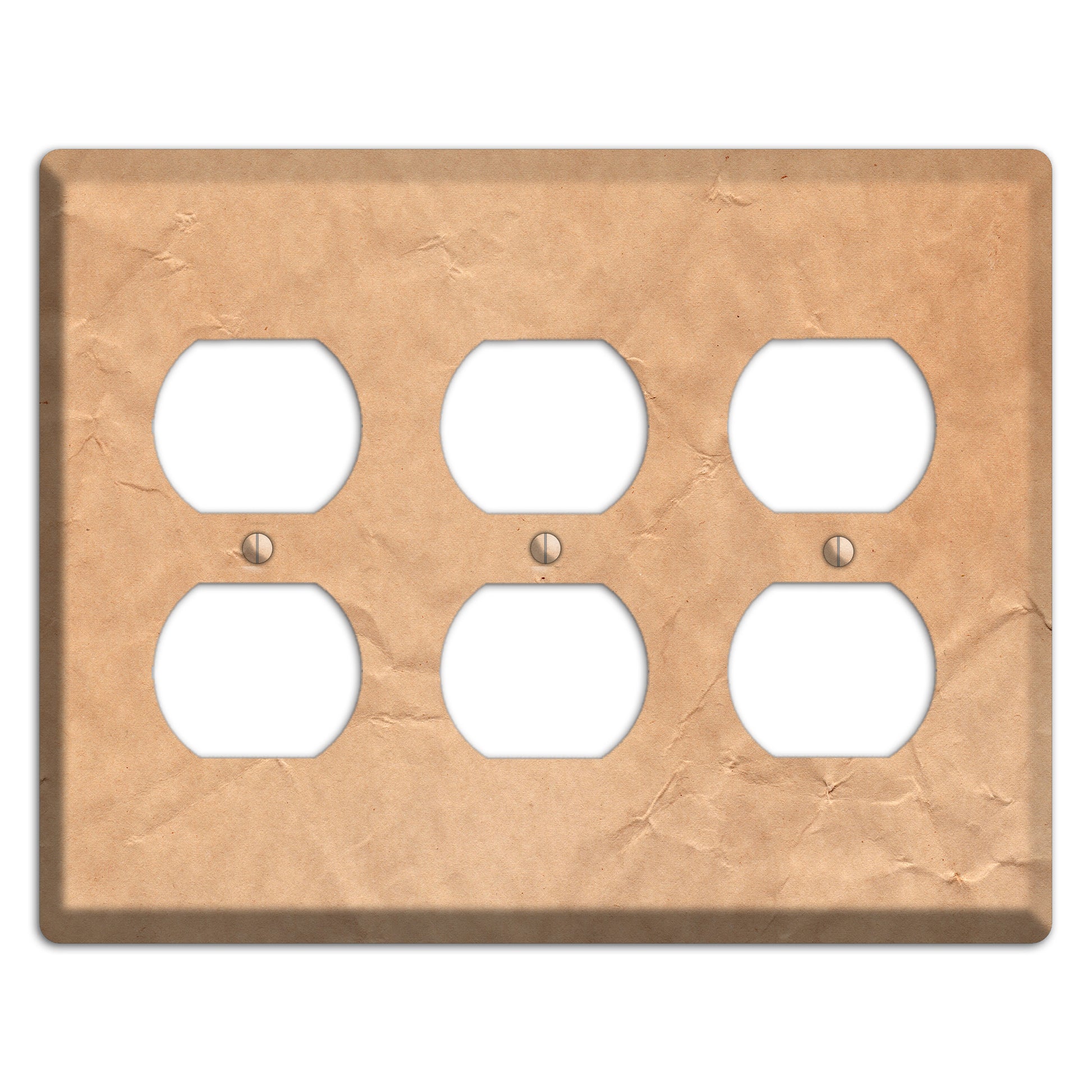 Aged Paper 6 3 Duplex Wallplate