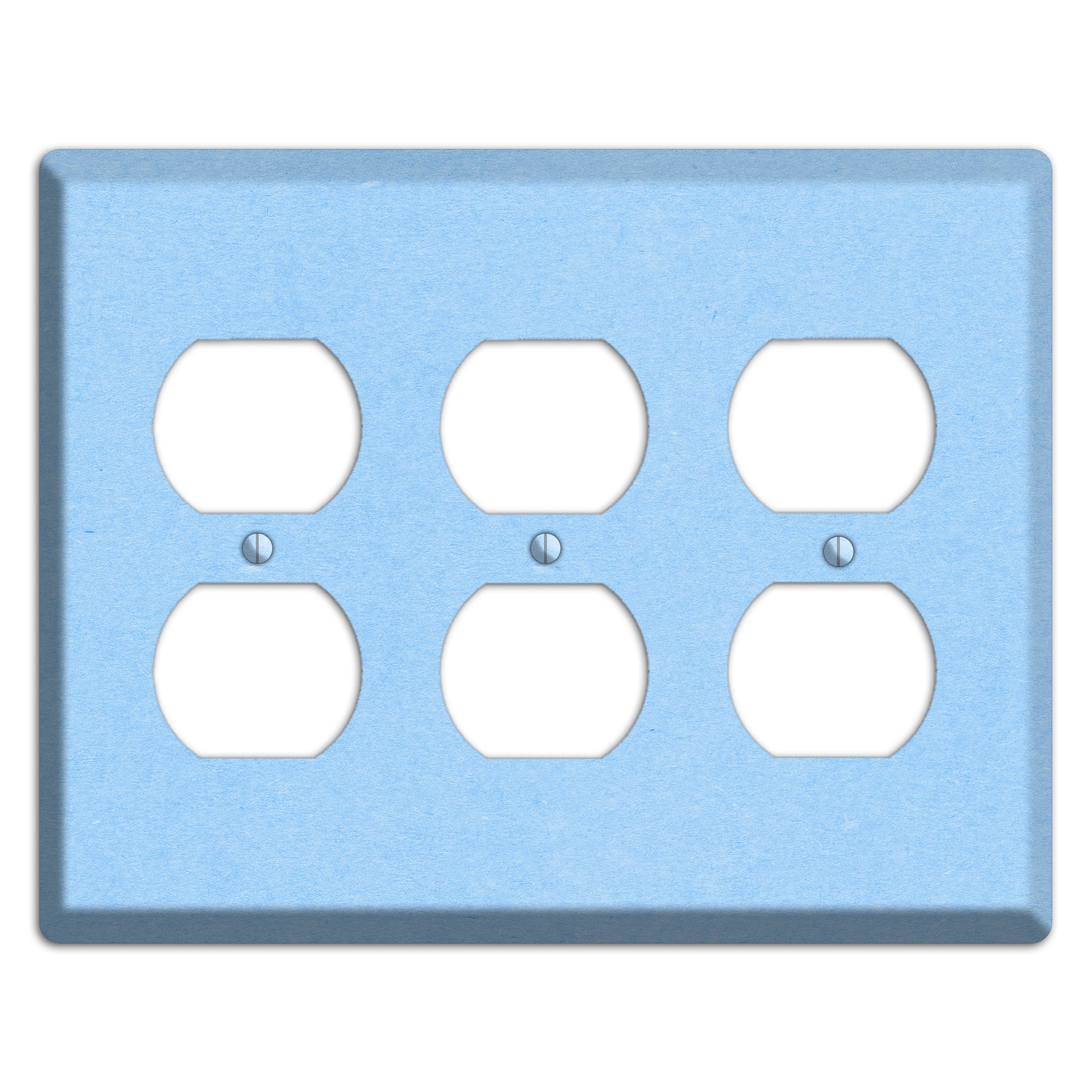 Light Sky Blue Kraft 3 Duplex Wallplate