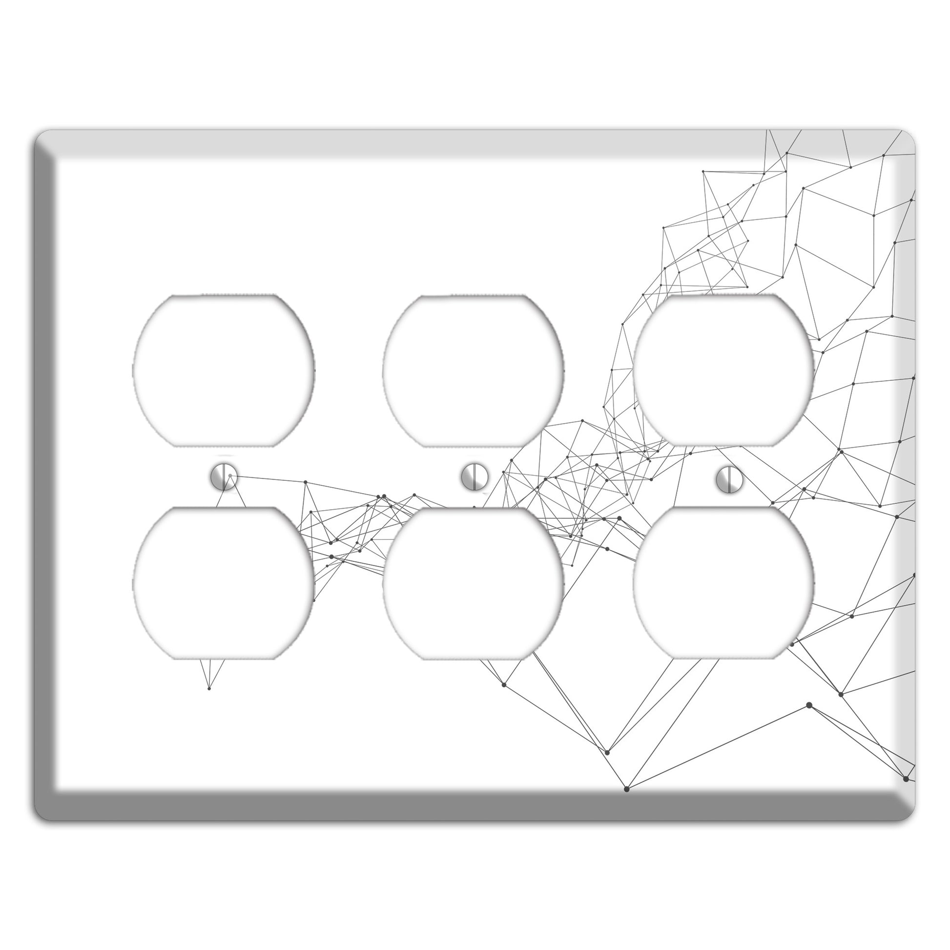 Ink Brushstrokes 7 3 Duplex Wallplate