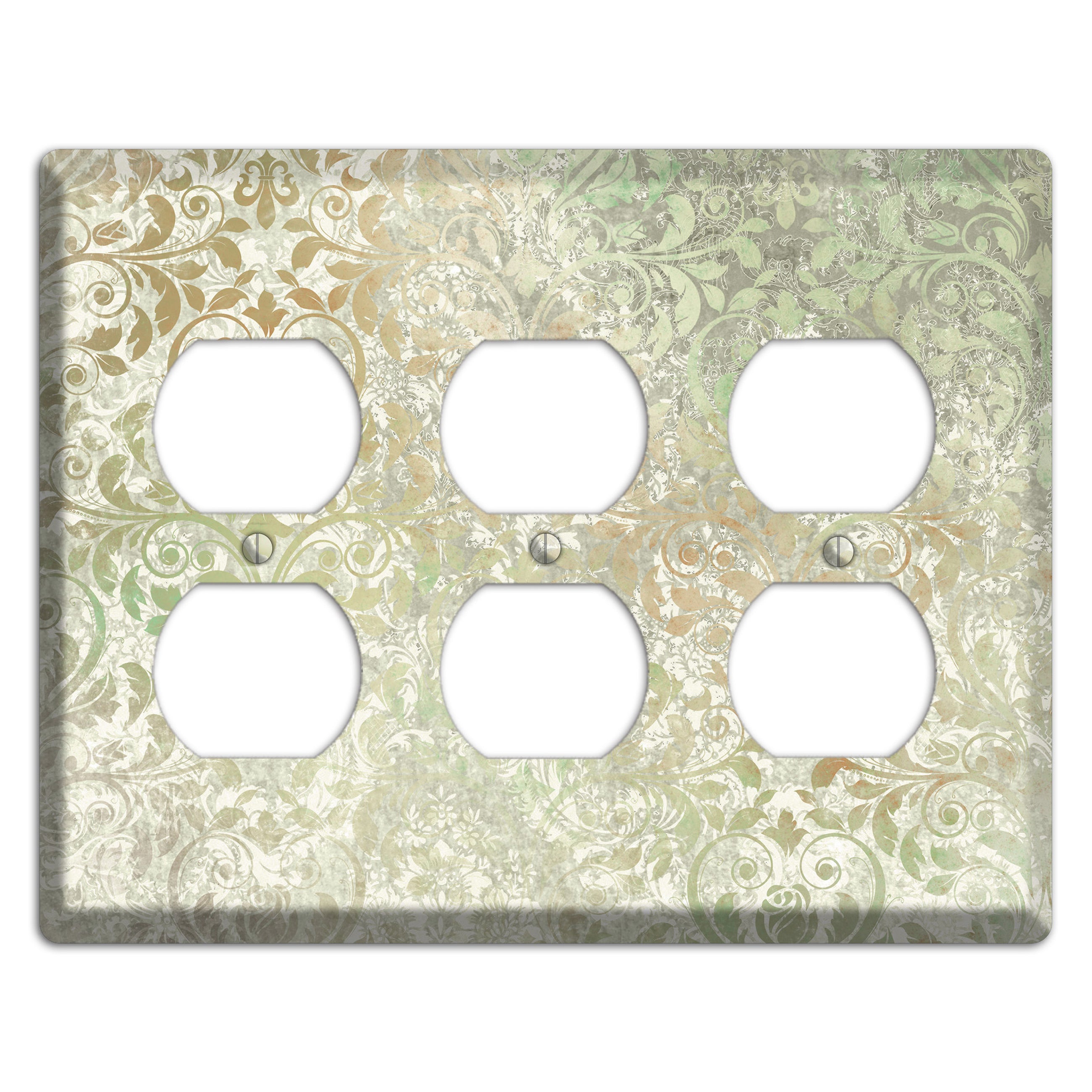 Tana Whimsical Damask 3 Duplex Wallplate