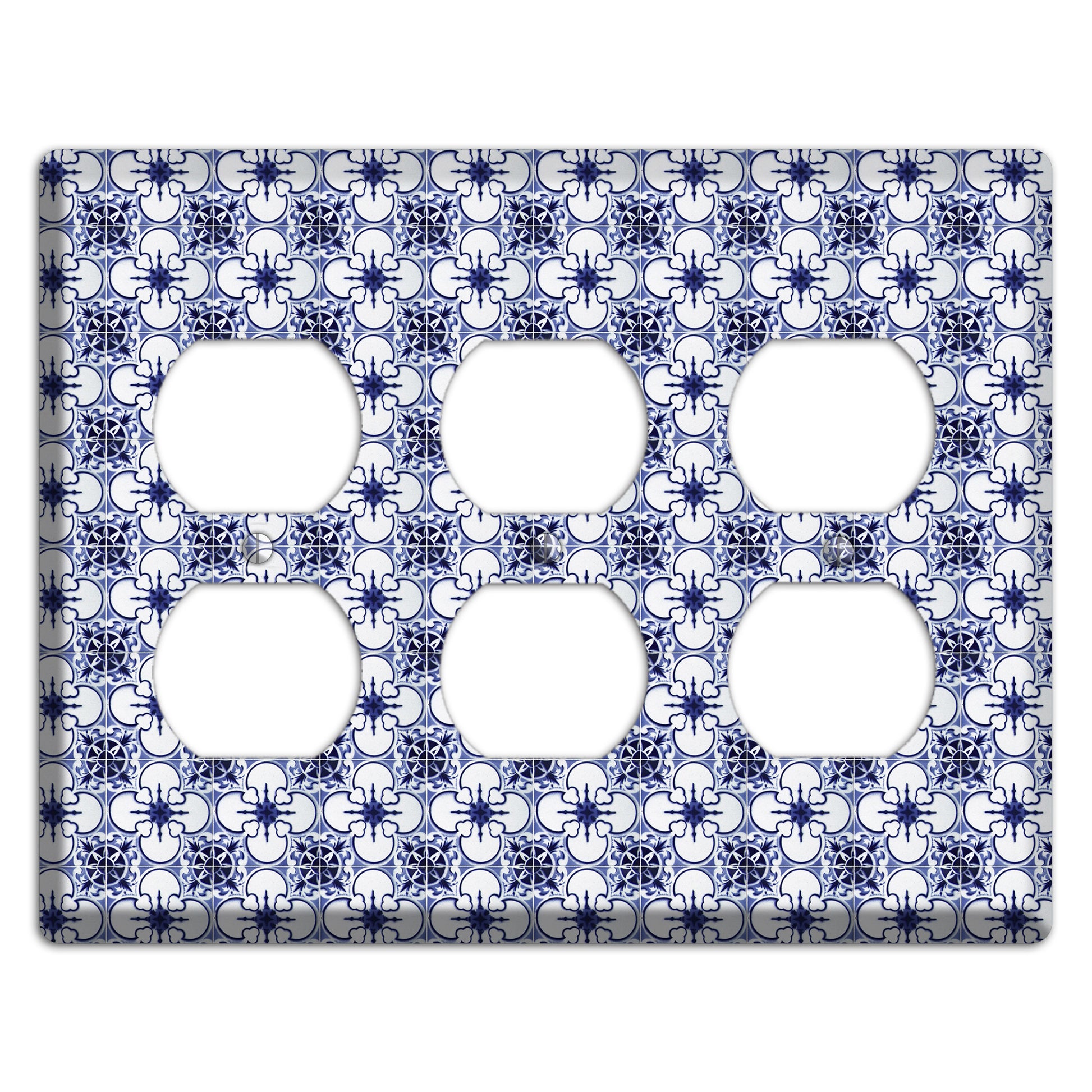 Tavira Tiles 9 3 Duplex Wallplate