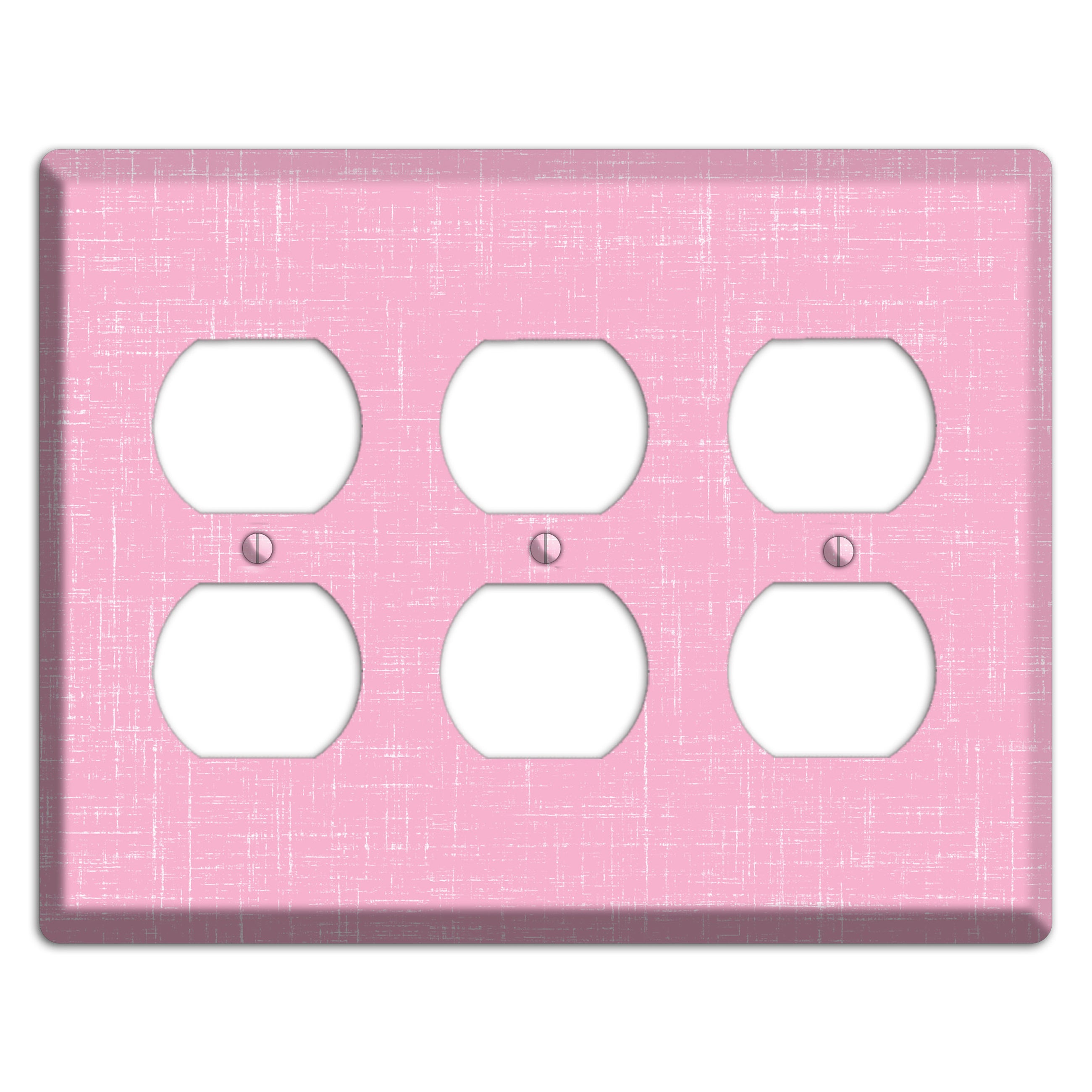 Chantilly Pink Texture 3 Duplex Wallplate