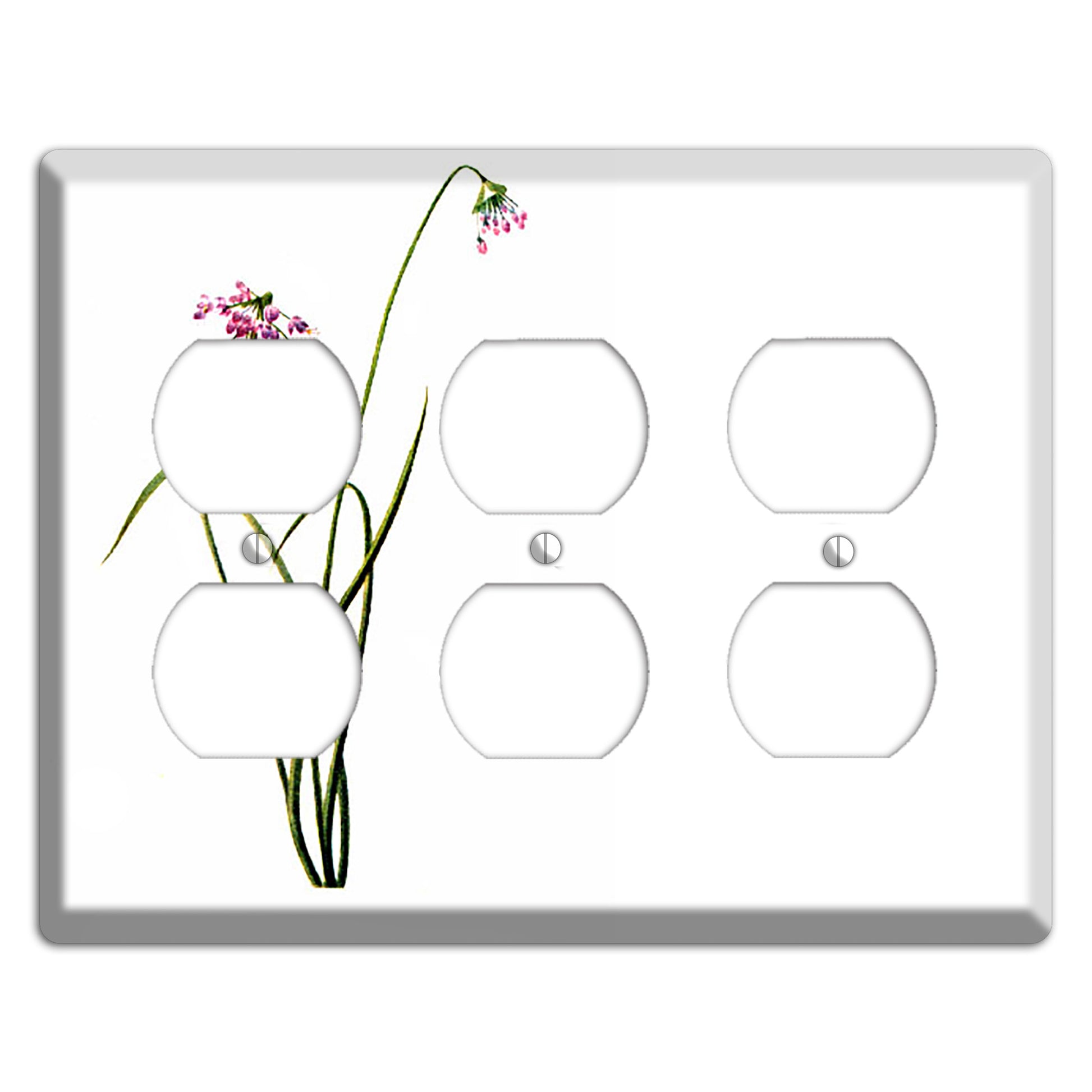 Allium Cernum 3 Duplex Wallplate