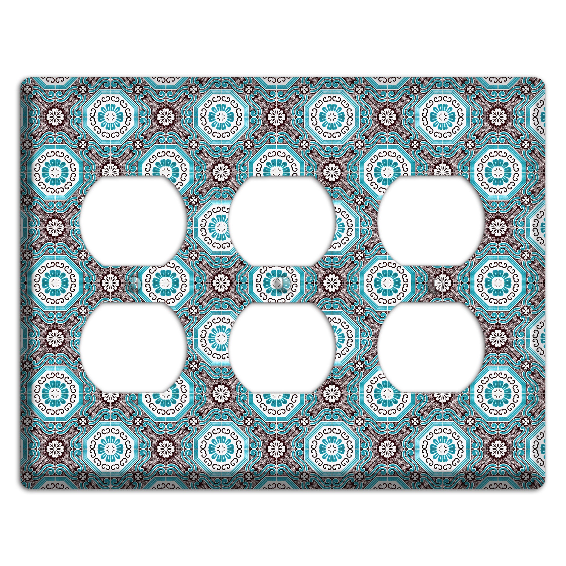 Tavira Tiles 2 3 Duplex Wallplate