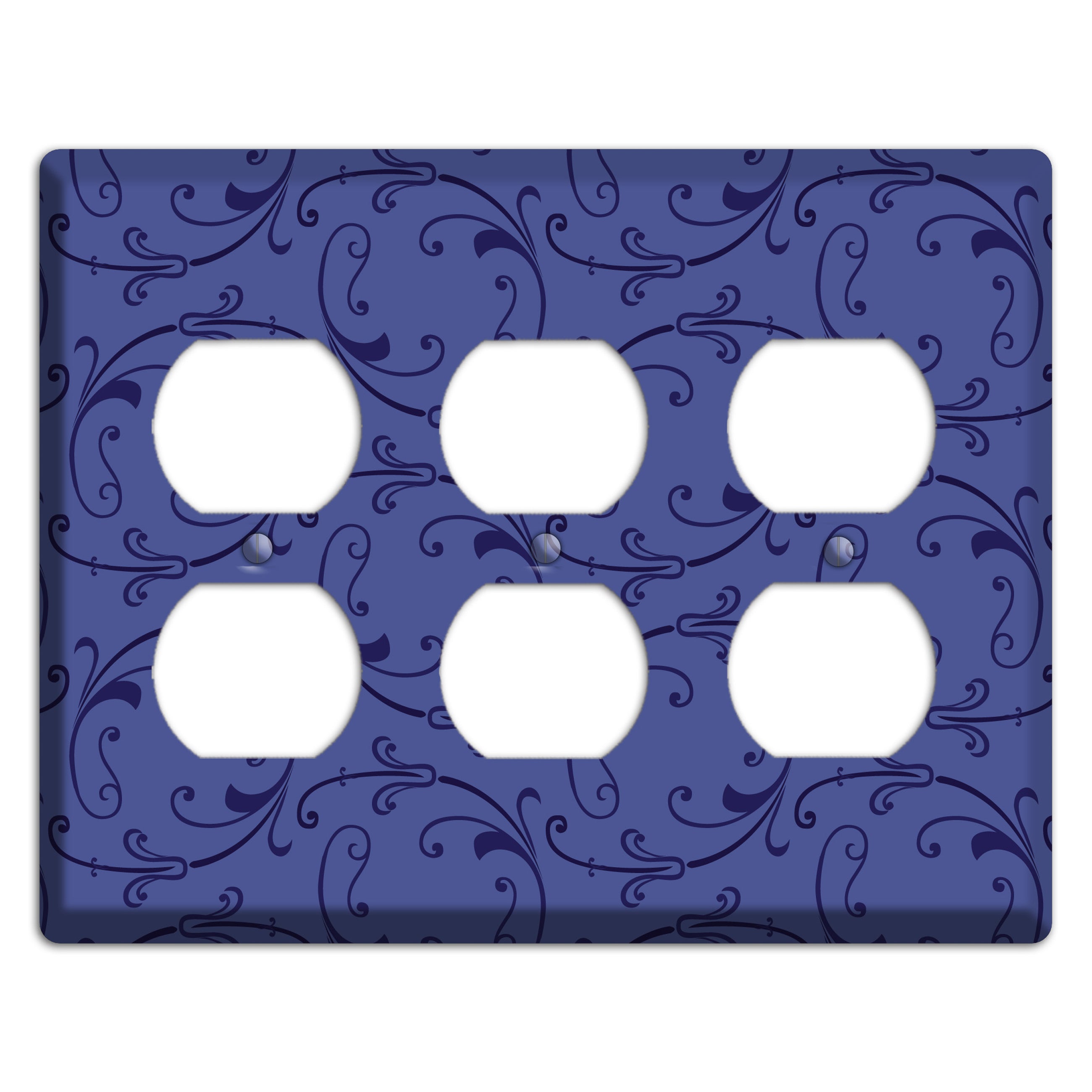 Green and Brown Argyle 3 Duplex Wallplate