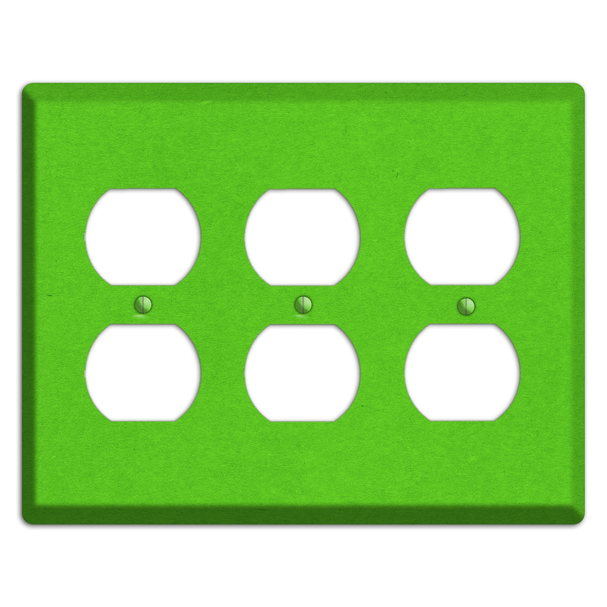 Kelly Green Kraft 3 Duplex Wallplate