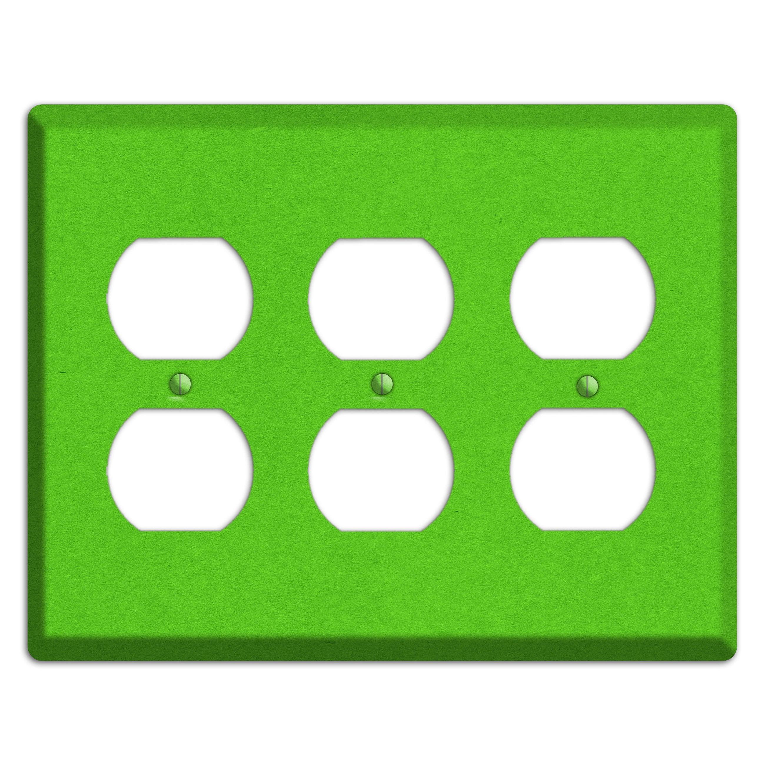 Kelly Green Kraft 3 Duplex Wallplate