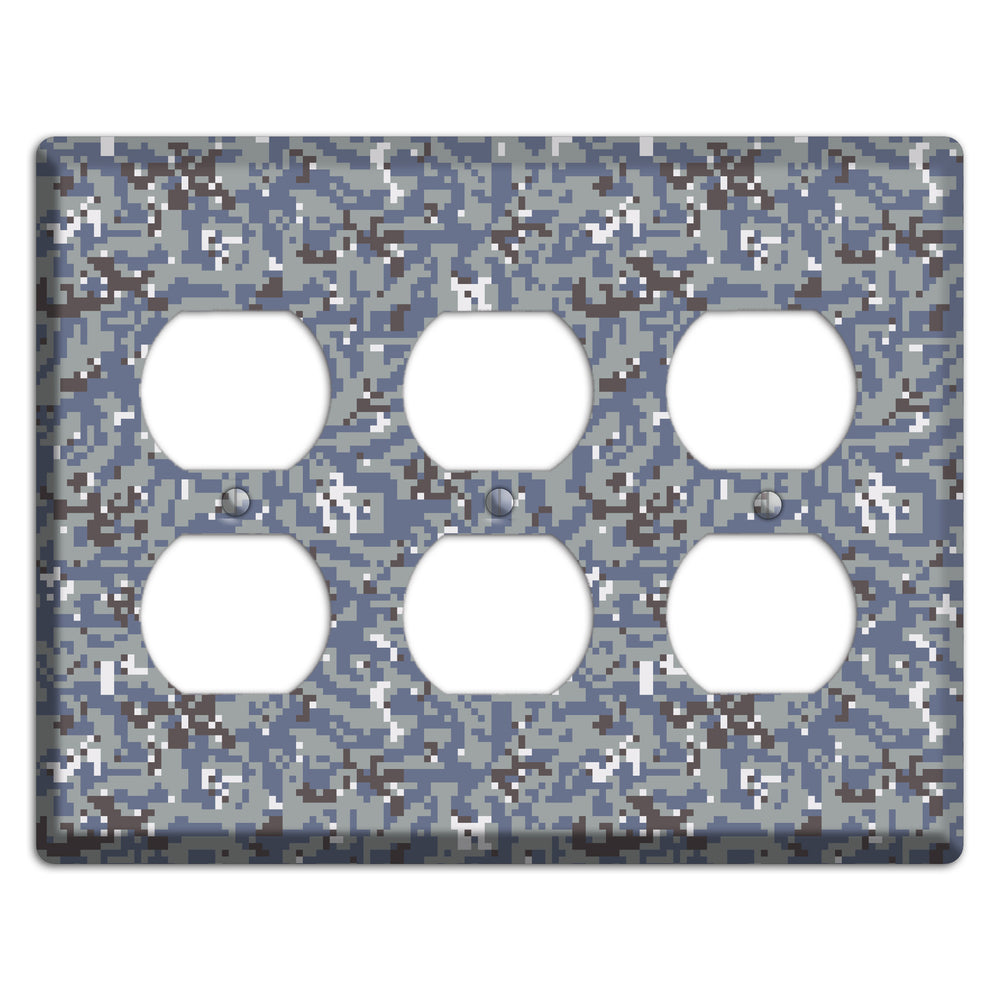 NWU Grey Dom Camo 3 Duplex Wallplate