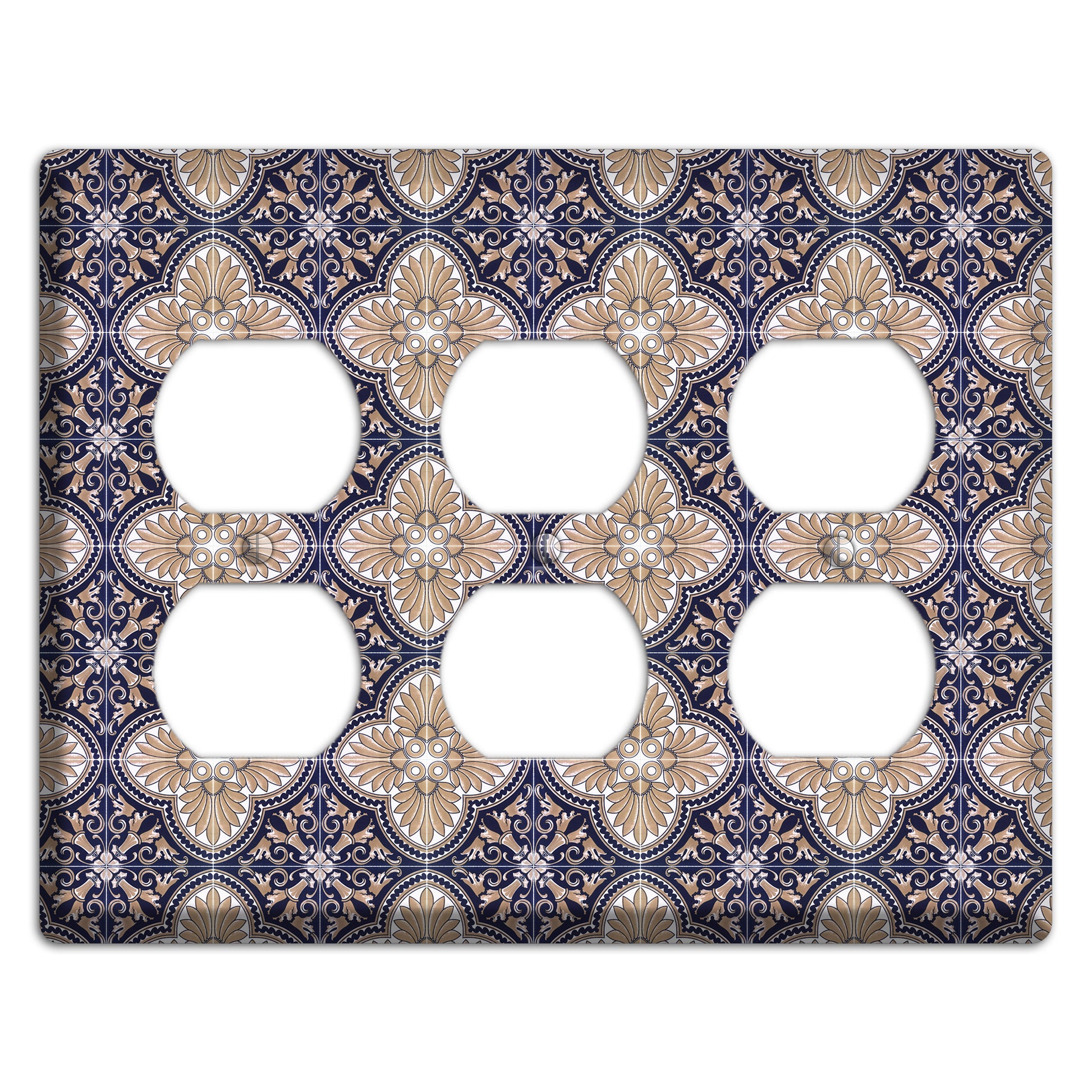 Tavira Tiles 4 3 Duplex Wallplate