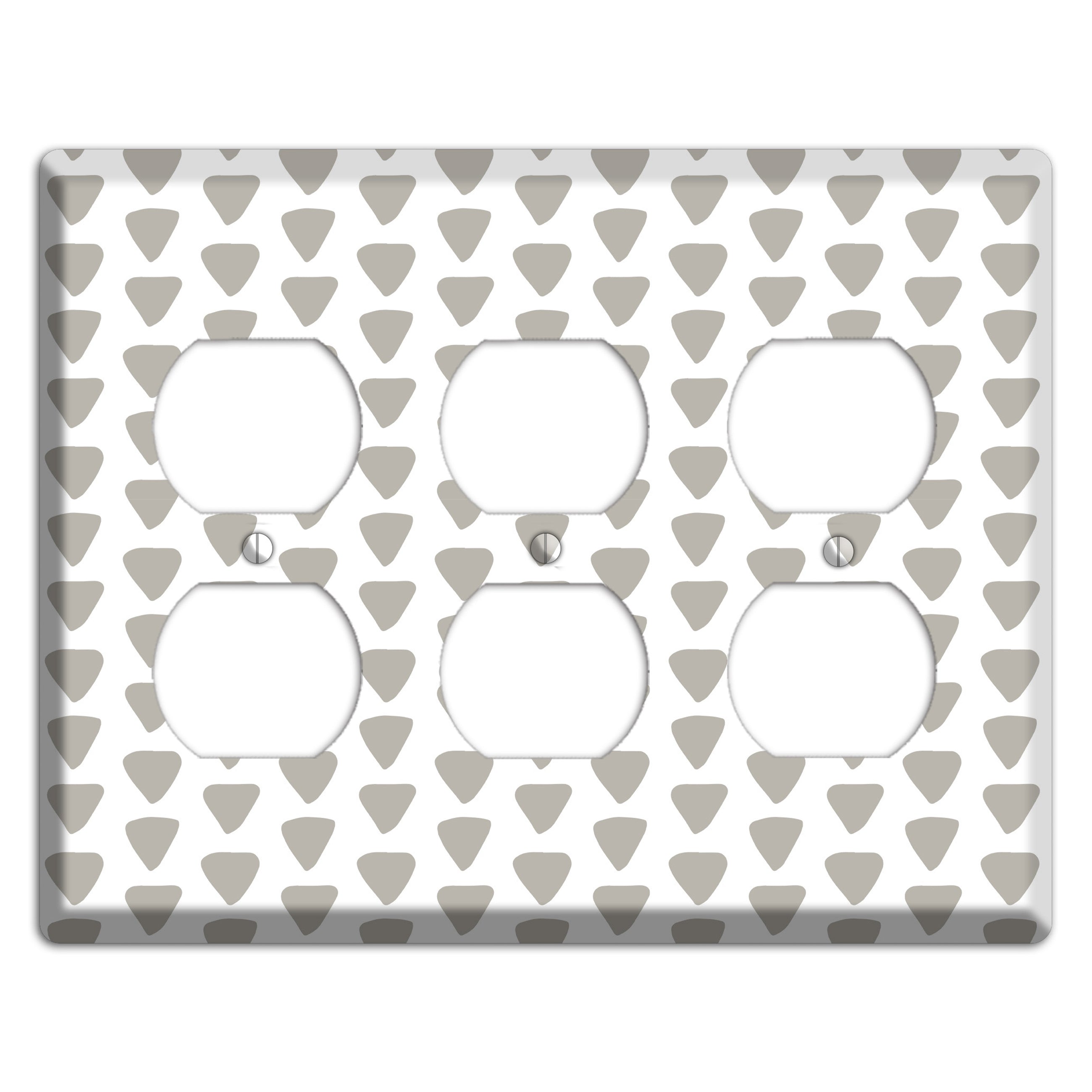 Simple Scandanavian Style R 3 Duplex Wallplate