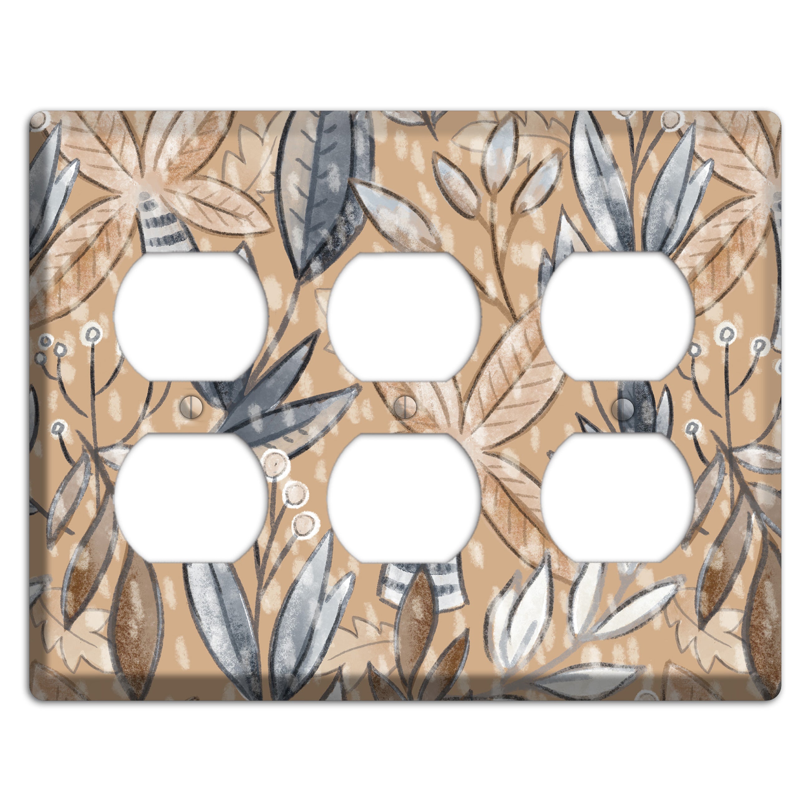 Autumn Leaves 3 Duplex Wallplate