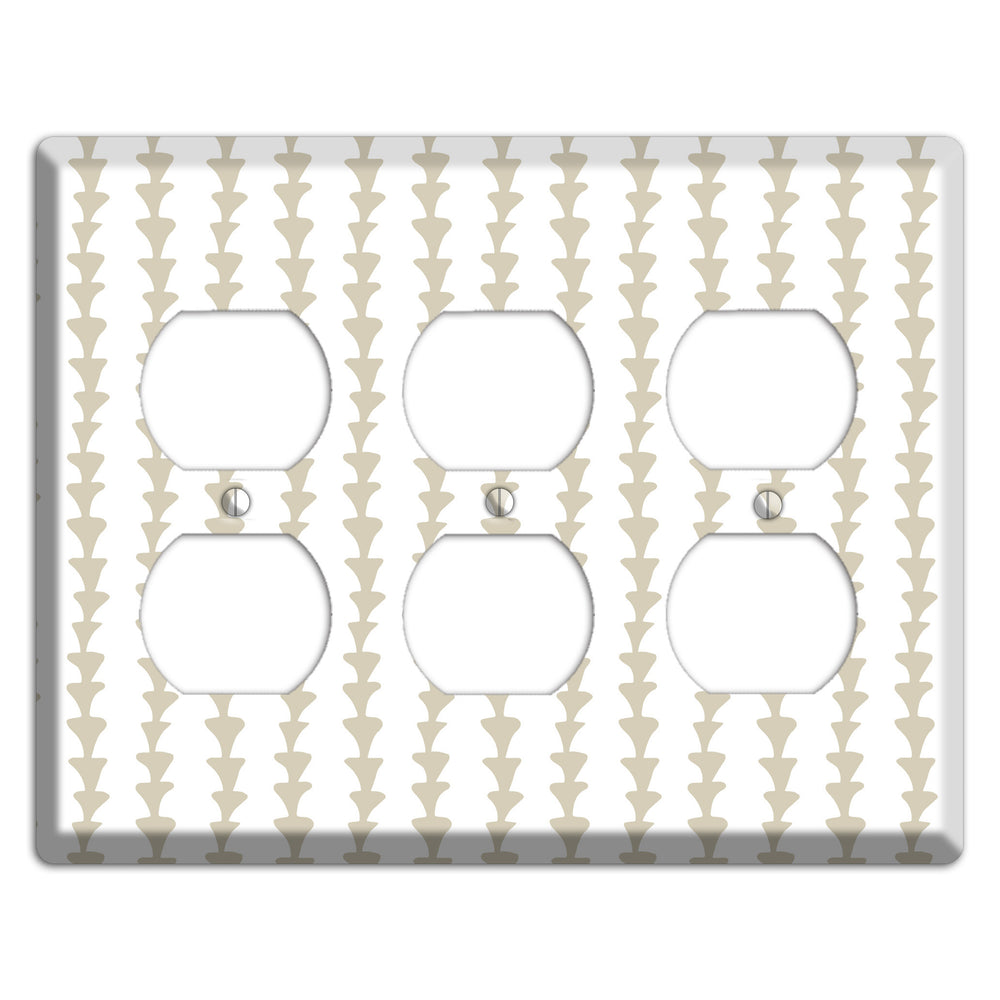 Simple Scandanavian Style A 3 Duplex Wallplate