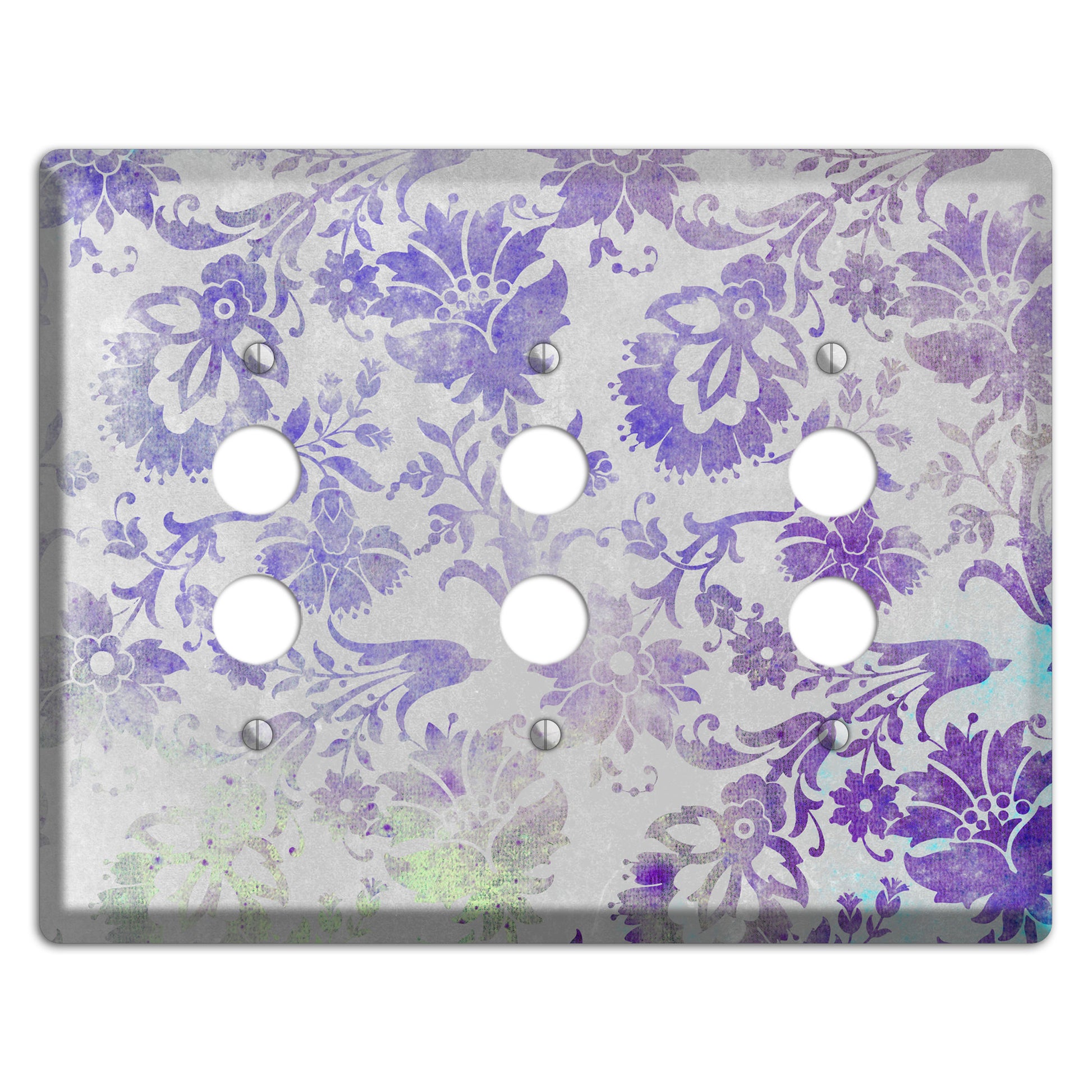 Chatelle Whimsical Damask 3 Pushbutton Wallplate