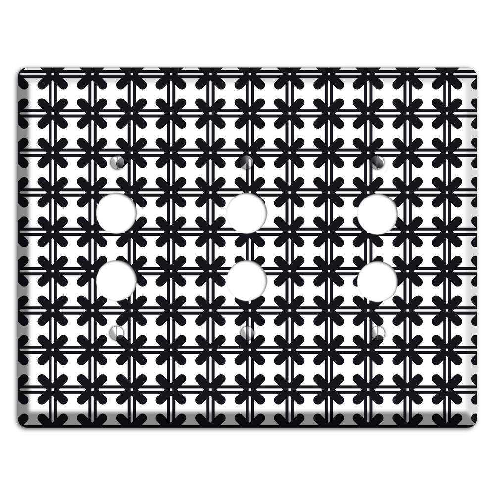 Moroccan 10 3 Pushbutton Wallplate