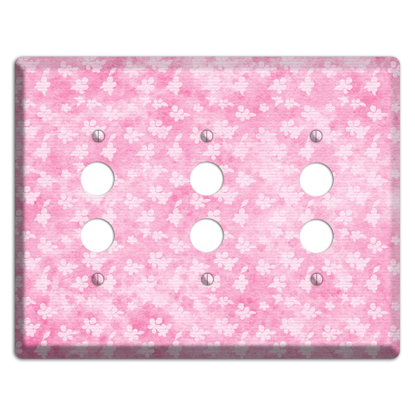Cupid Pink Texture 3 Pushbutton Wallplate